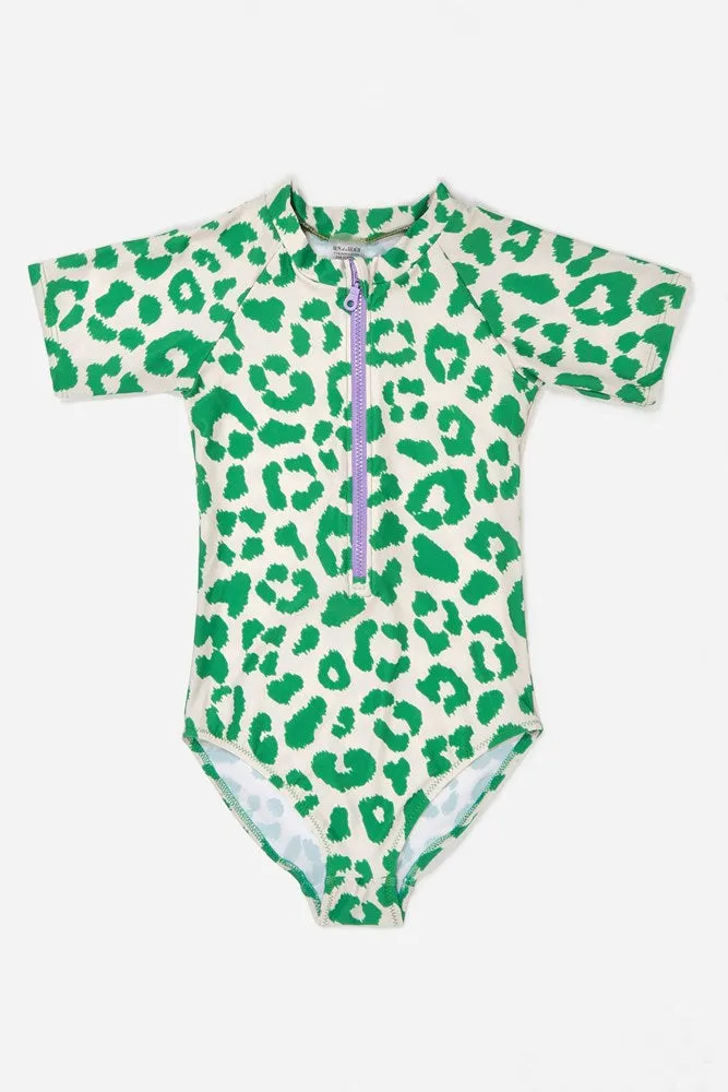 Green Leopard | Girls' Bodysuit