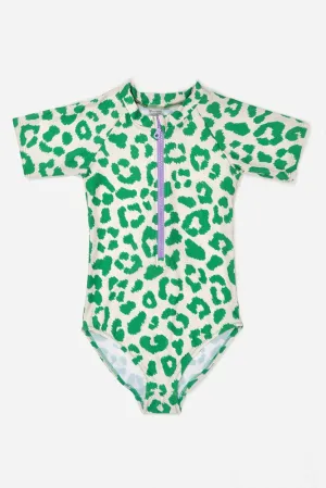 Green Leopard | Girls' Bodysuit