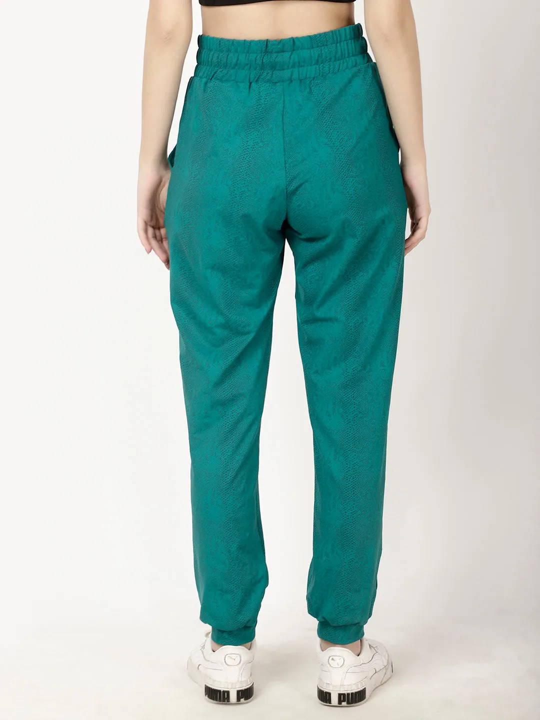 Green Print Light Joggers
