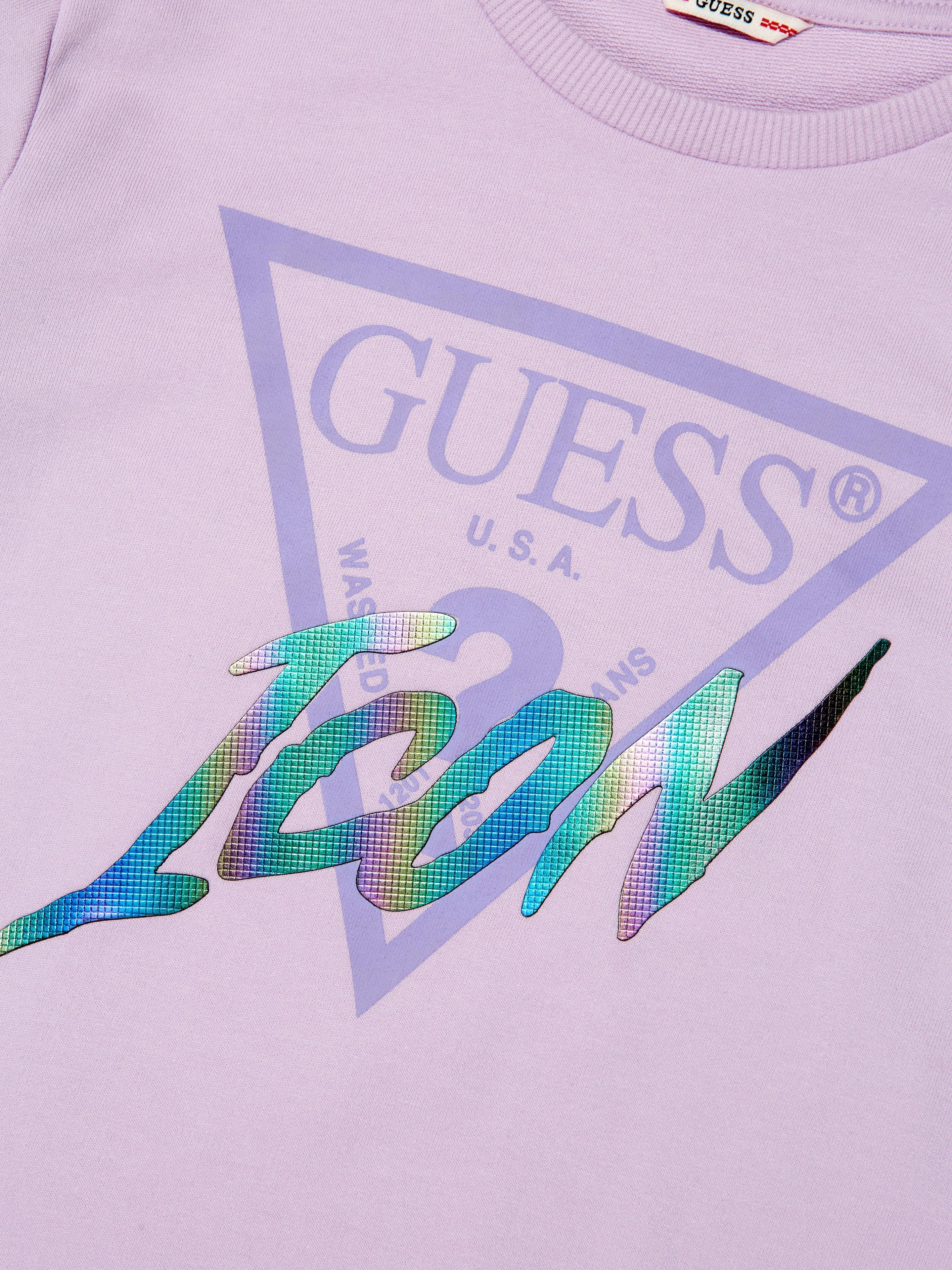 Guess Baby Girls Mesh Trim Bodysuit in Pink
