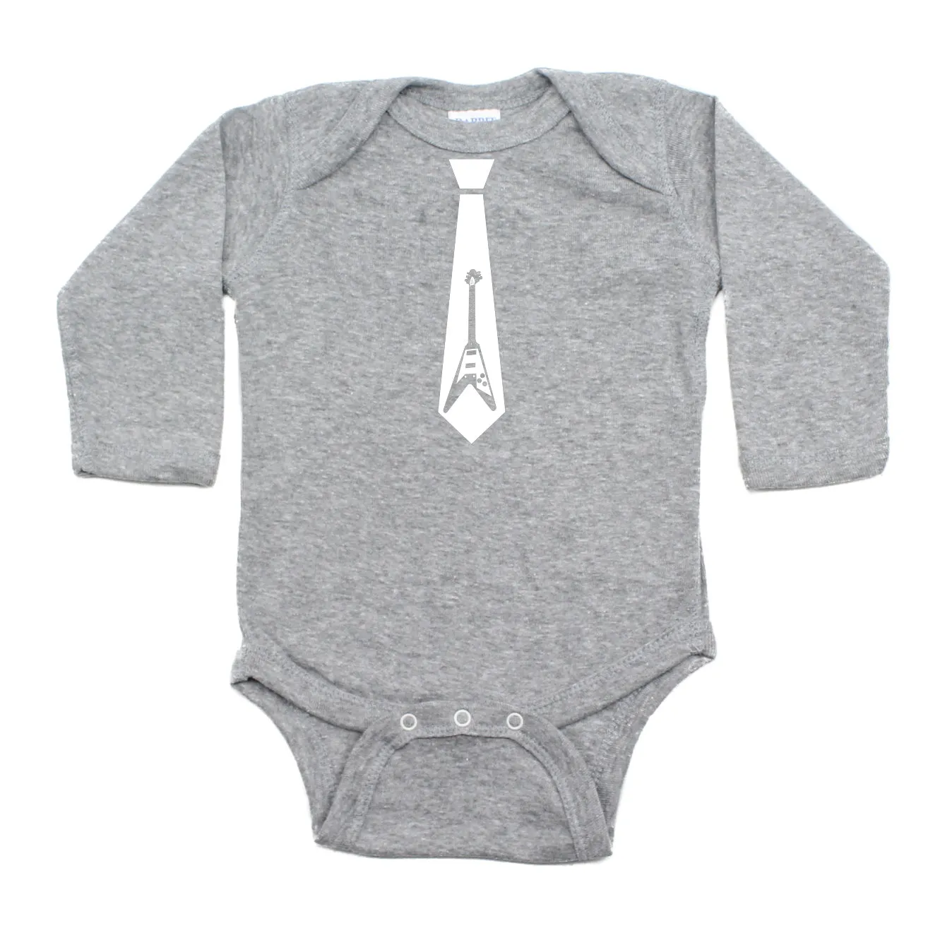 Guitar Tie Long Sleeve Baby Infant Bodysuit