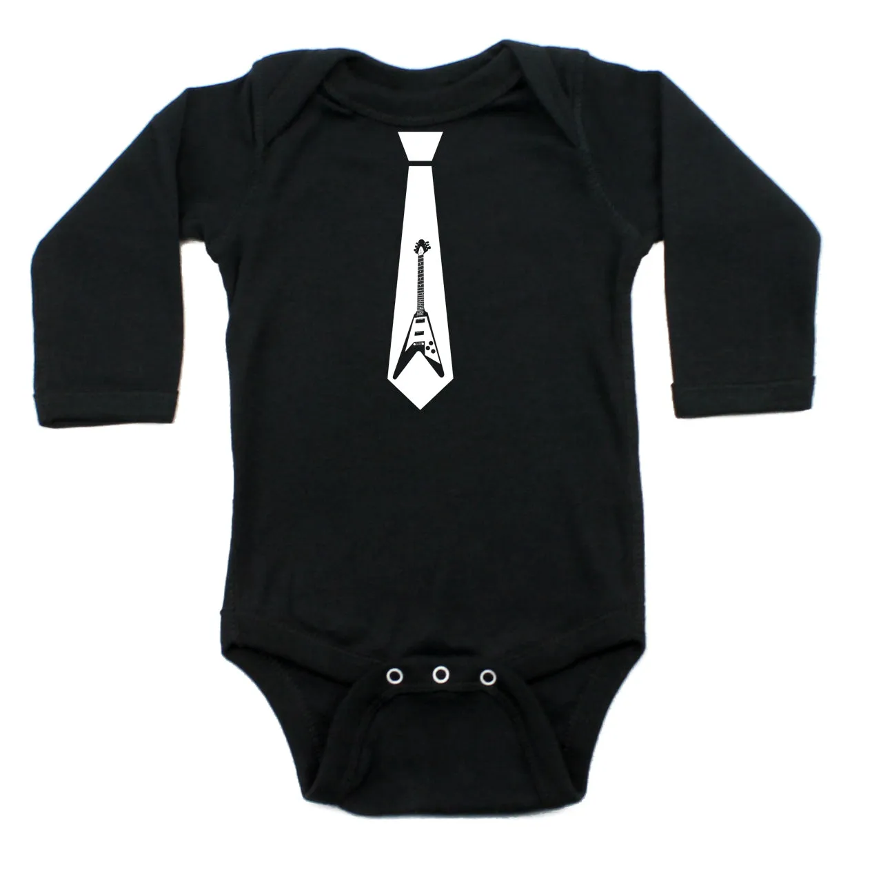 Guitar Tie Long Sleeve Baby Infant Bodysuit