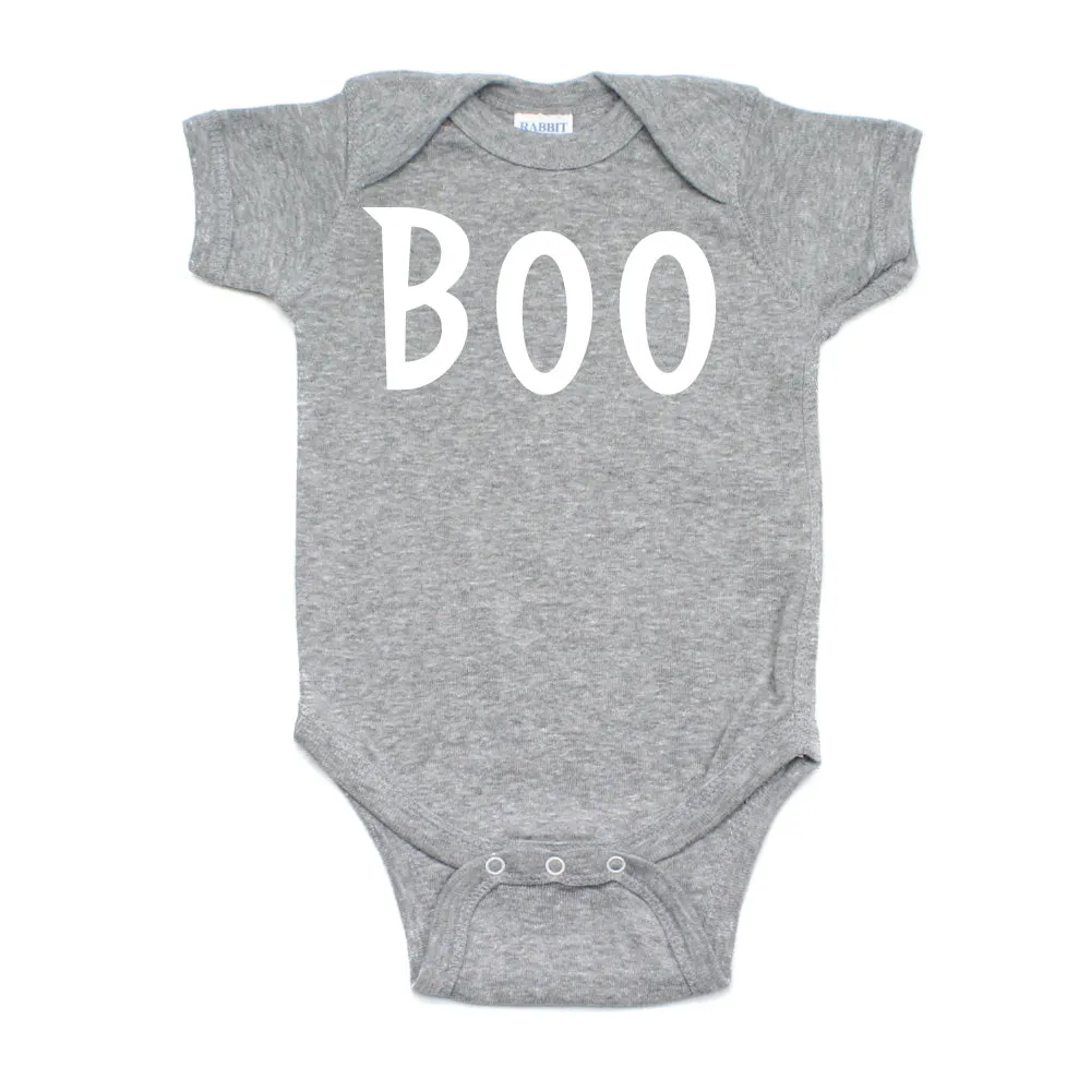 Halloween Boo Short Sleeve Bodysuit