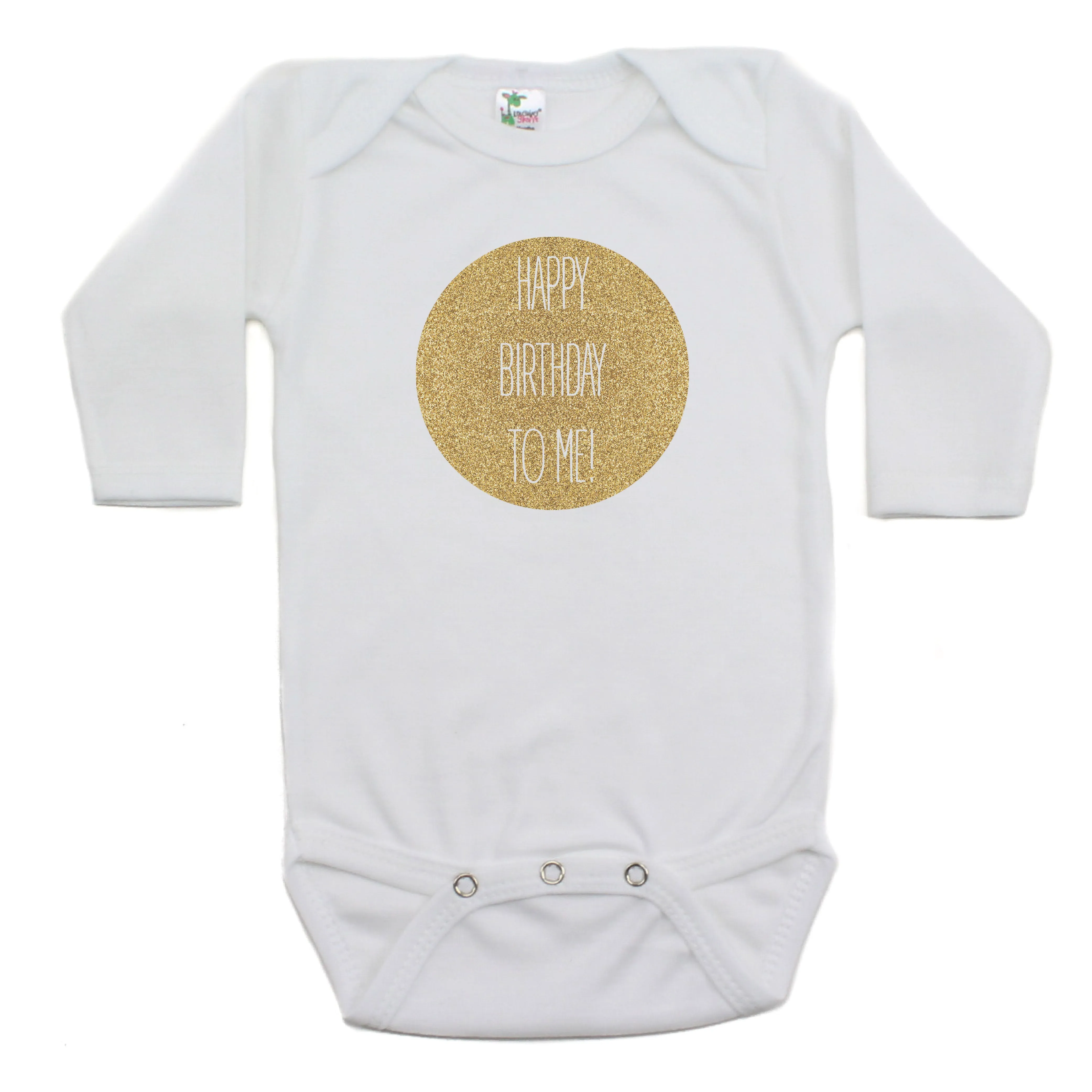 Happy Birthday To Me Long Sleeve Cotton Bodysuit