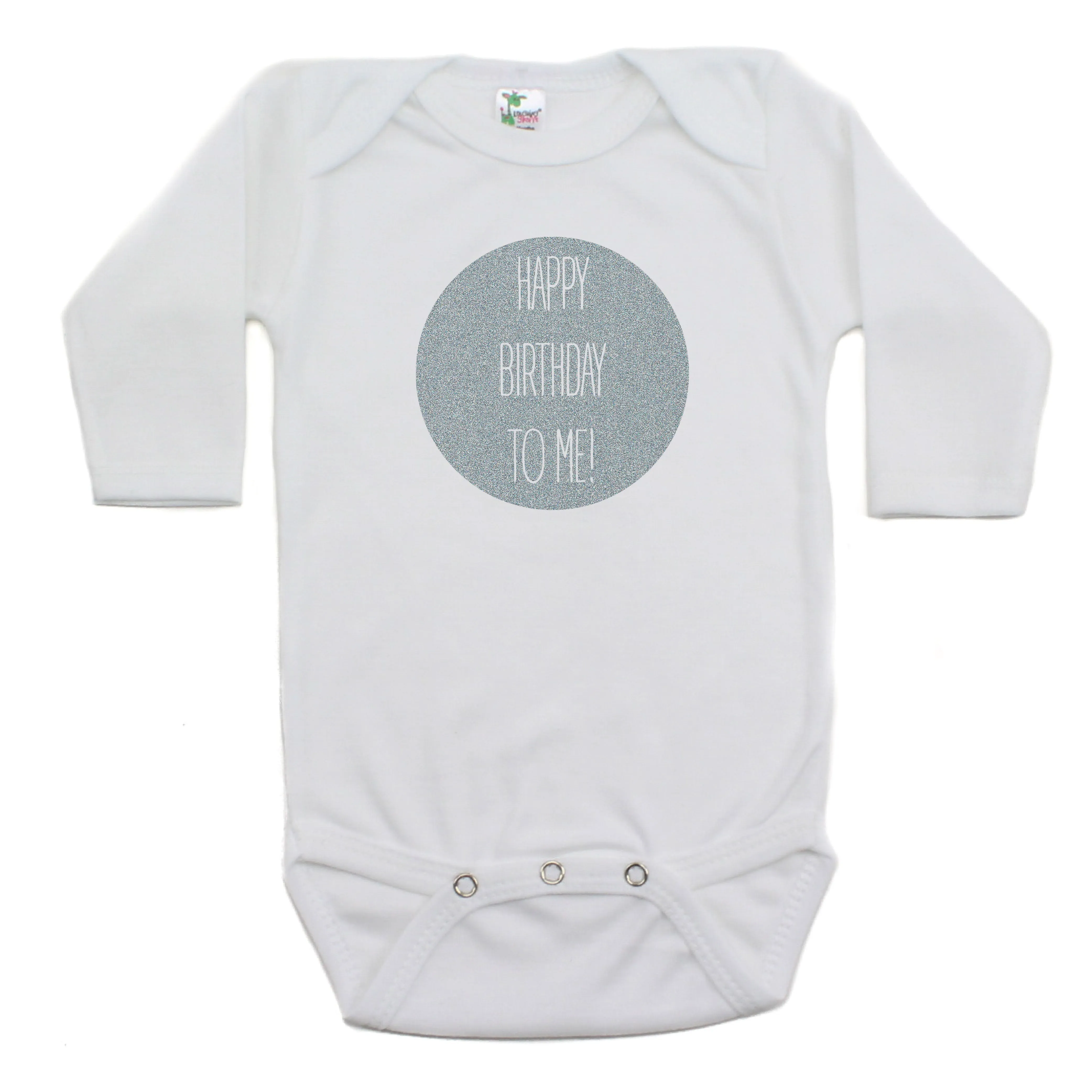 Happy Birthday To Me Long Sleeve Cotton Bodysuit