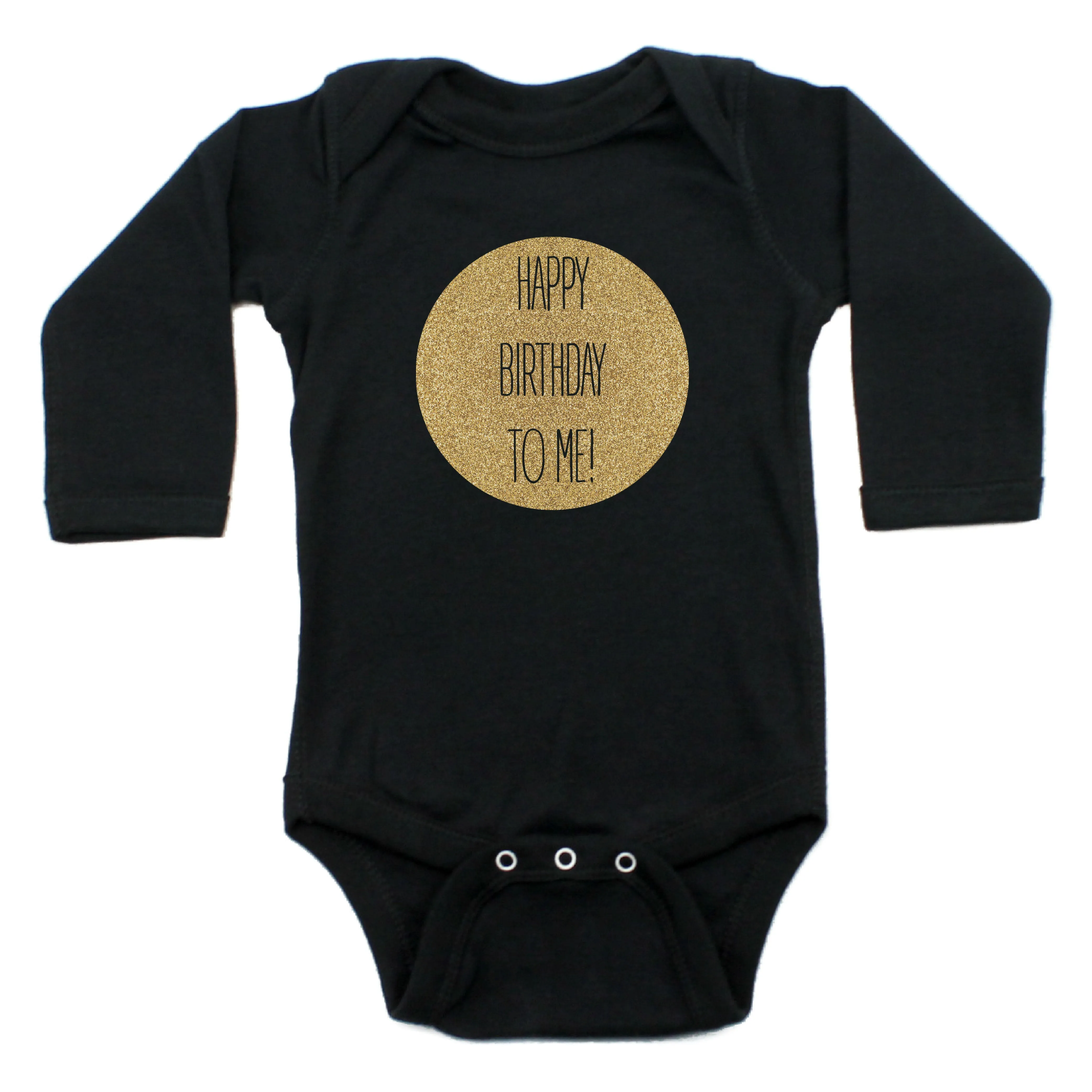 Happy Birthday To Me Long Sleeve Cotton Bodysuit