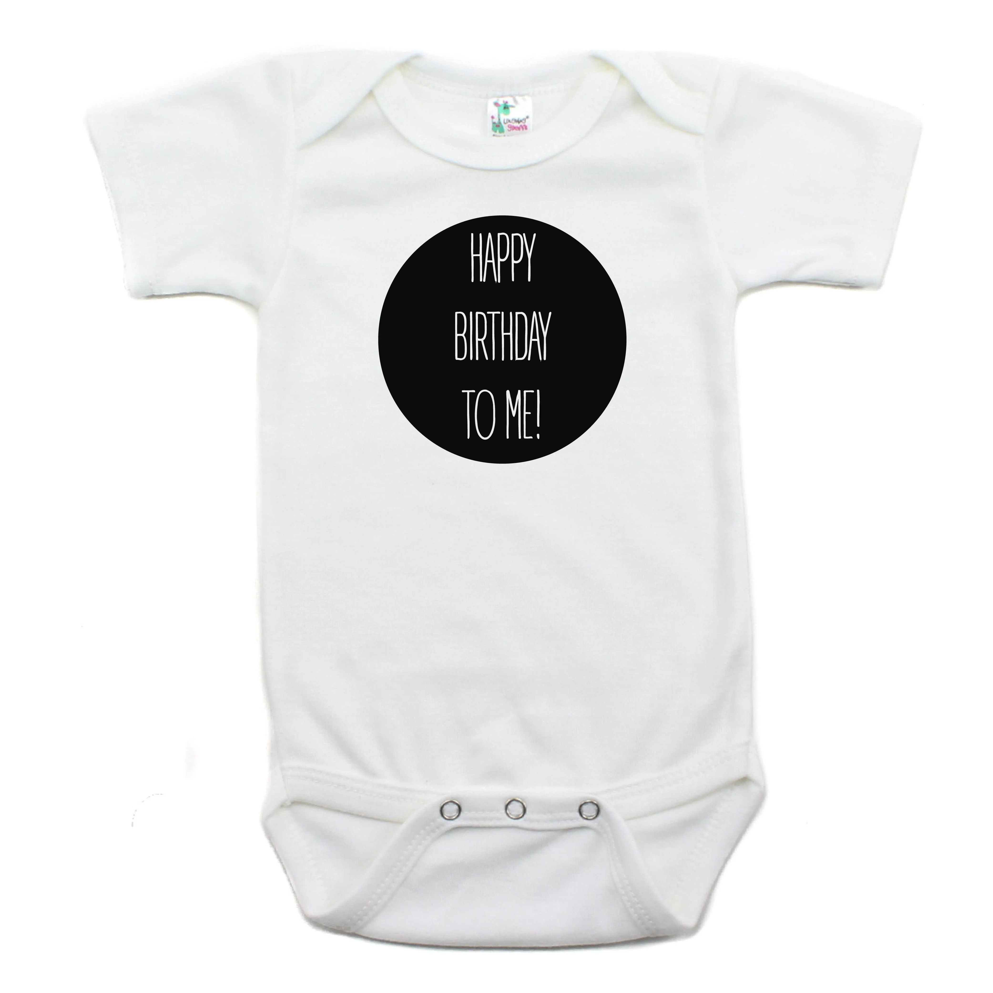 Happy Birthday To Me Short Sleeve Bodysuit