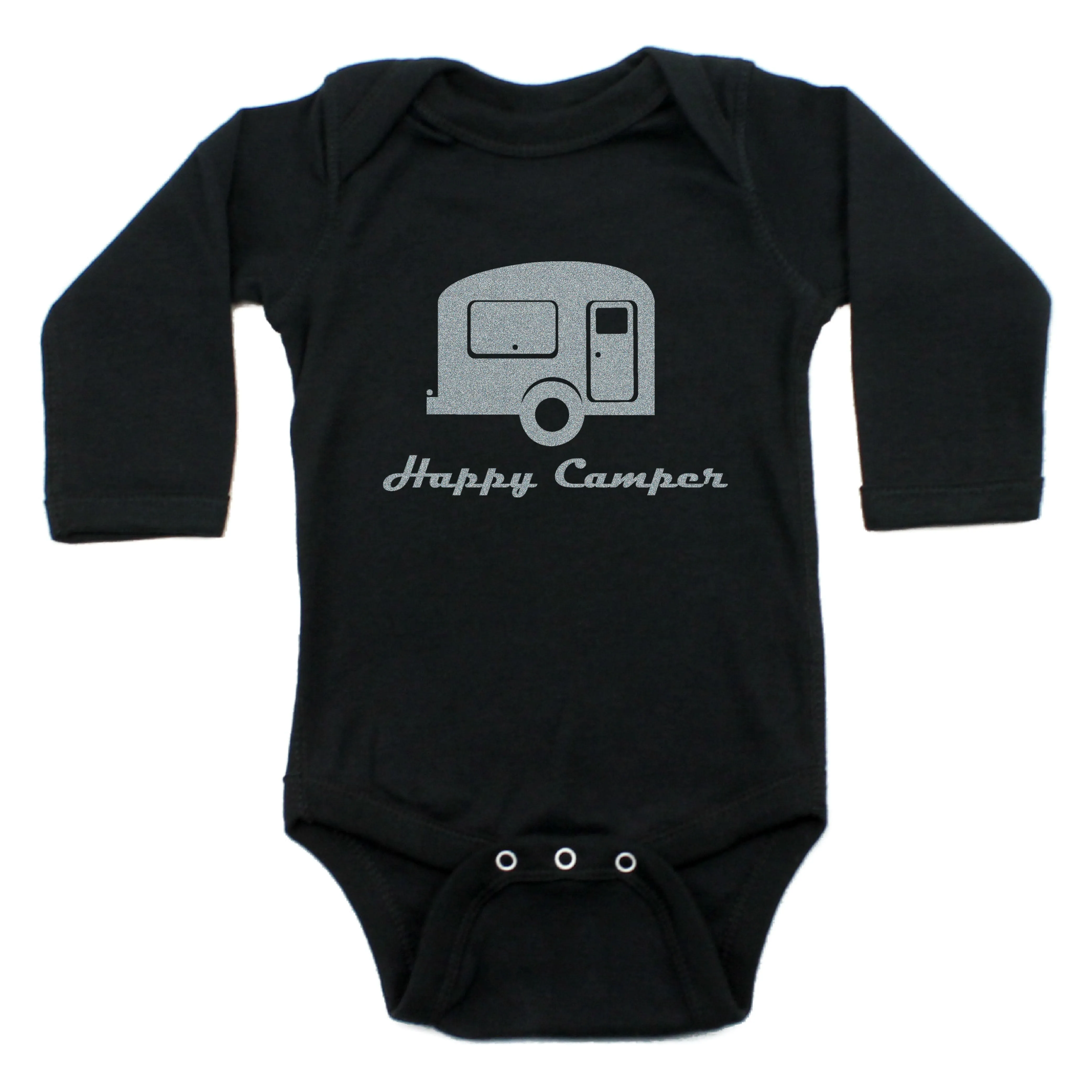 Happy Camper Long Sleeve Bodysuit