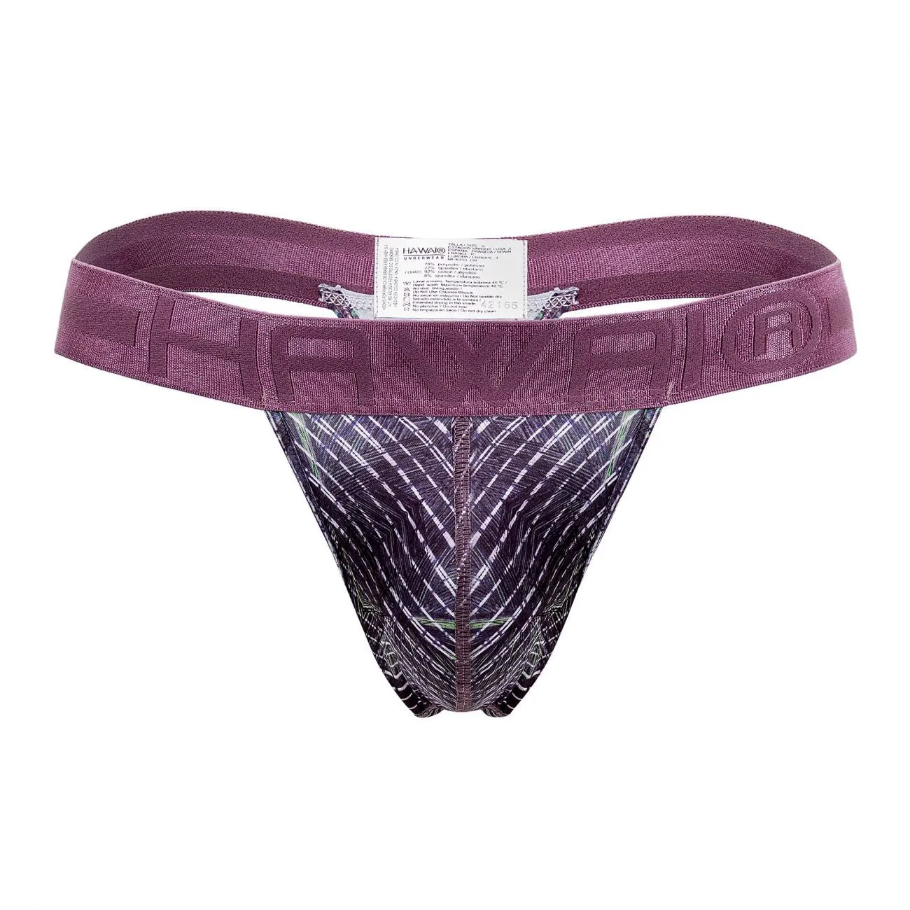 HAWAI 42165 Printed Microfiber Thongs Color Taupe
