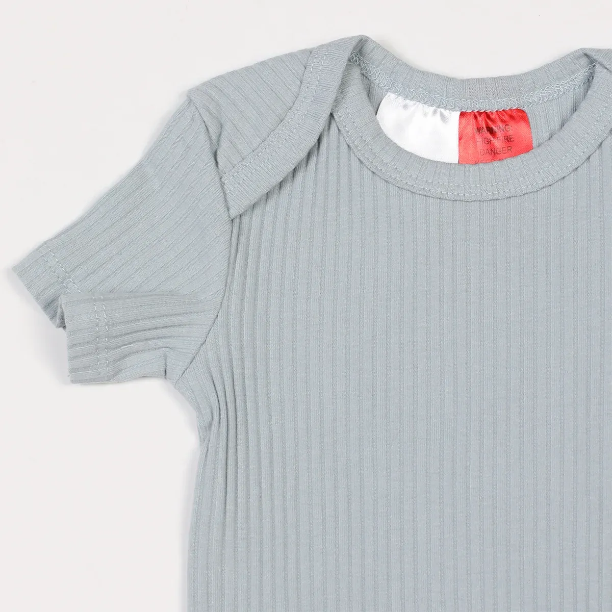 hi-hop Ribbed Short Sleeve Bodysuit