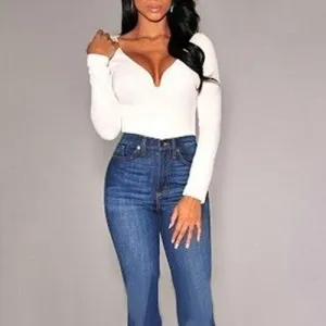 HOLLOWED-OUT BACK CRISSCROSS BODYSUIT
