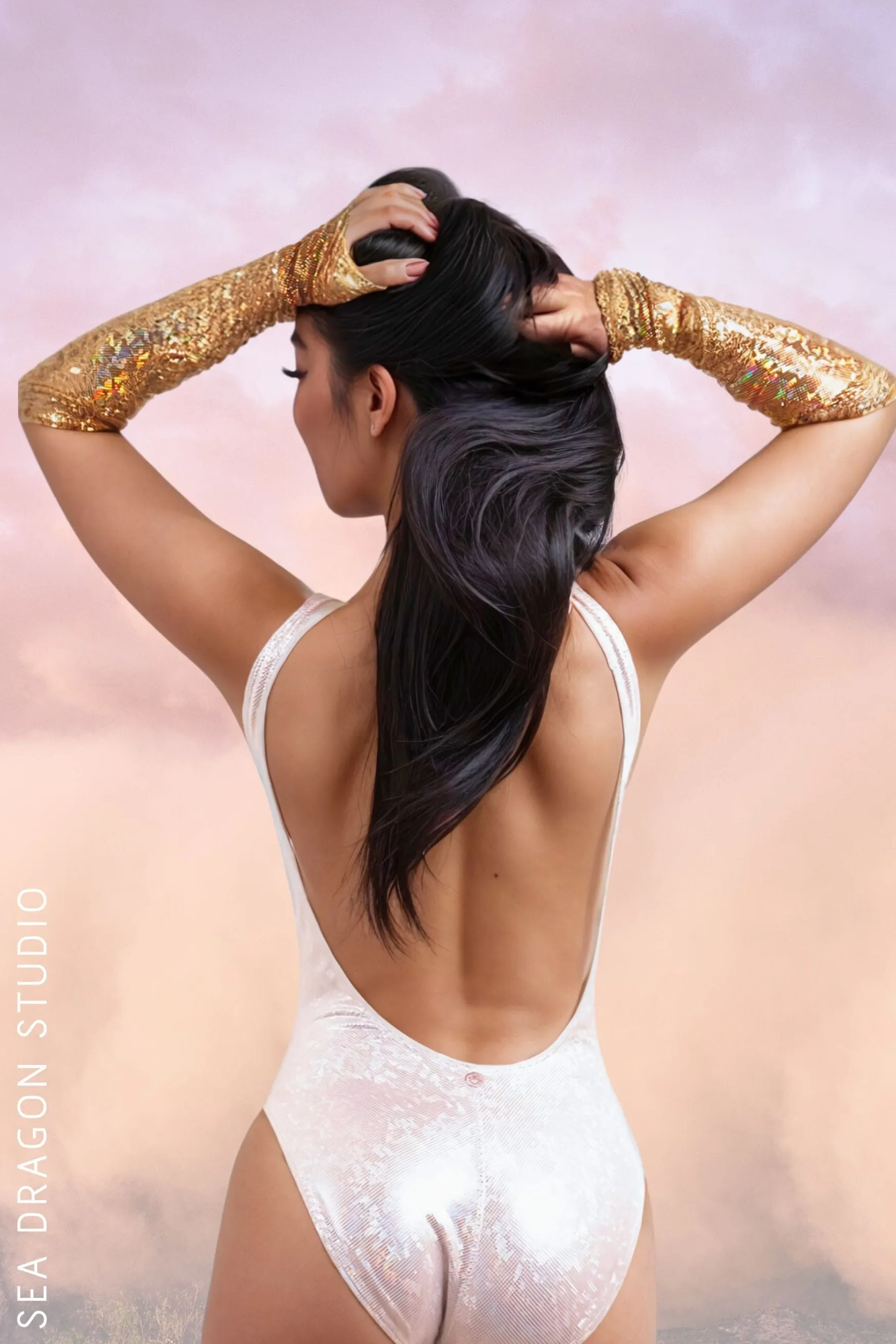 Holographic High Cut Retro Bodysuit | 13 Colors