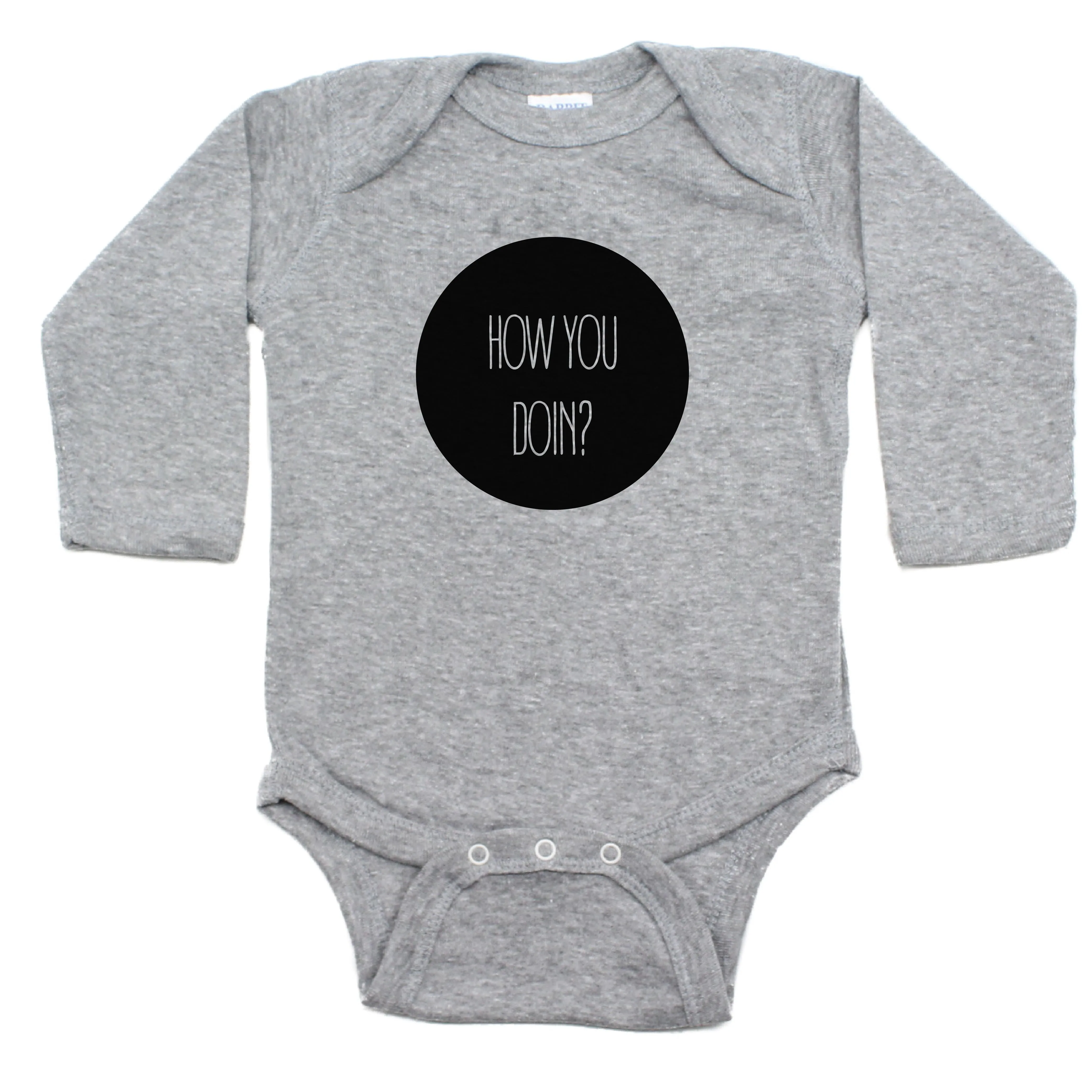 How You Doing Long Sleeve Cotton Bodysuit