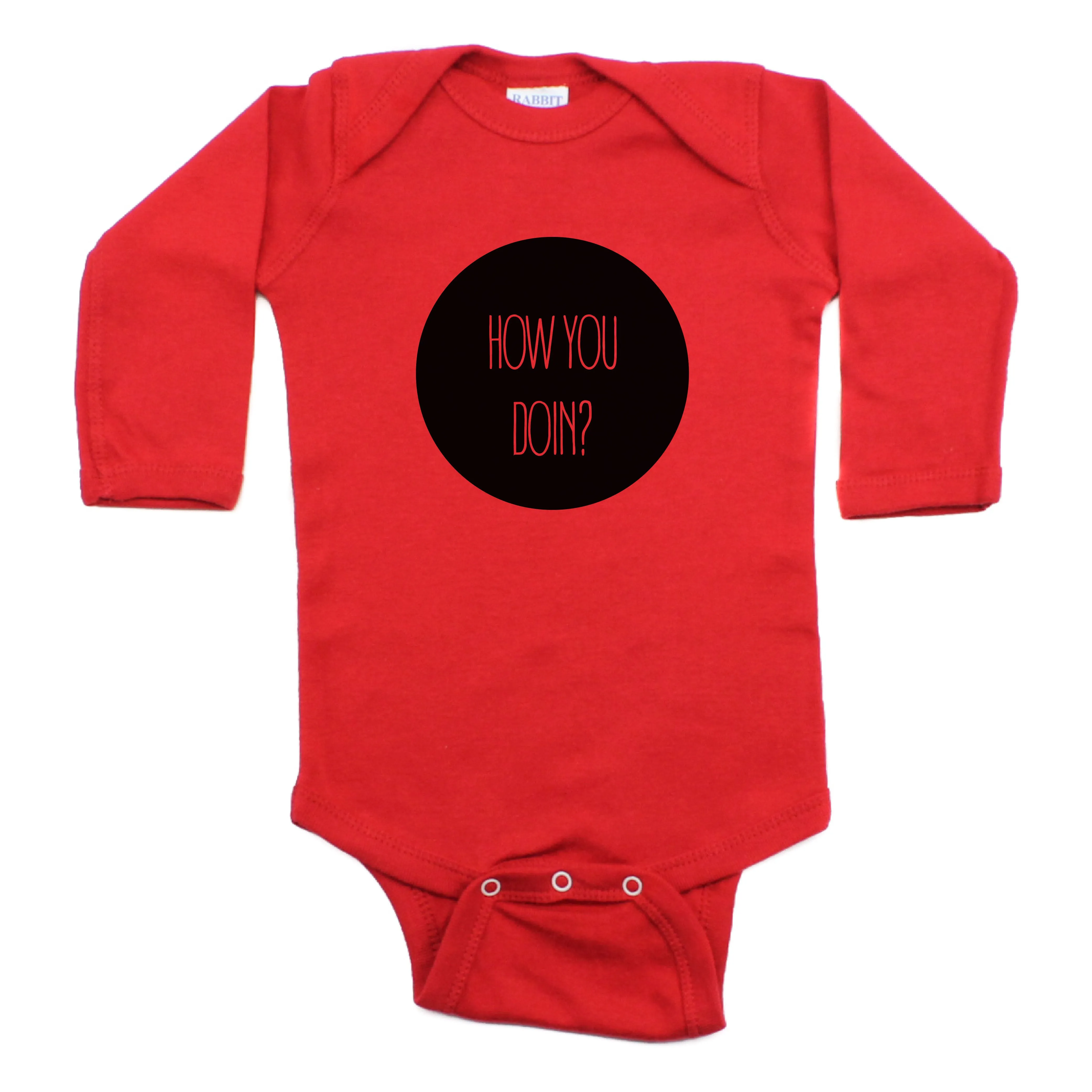 How You Doing Long Sleeve Cotton Bodysuit