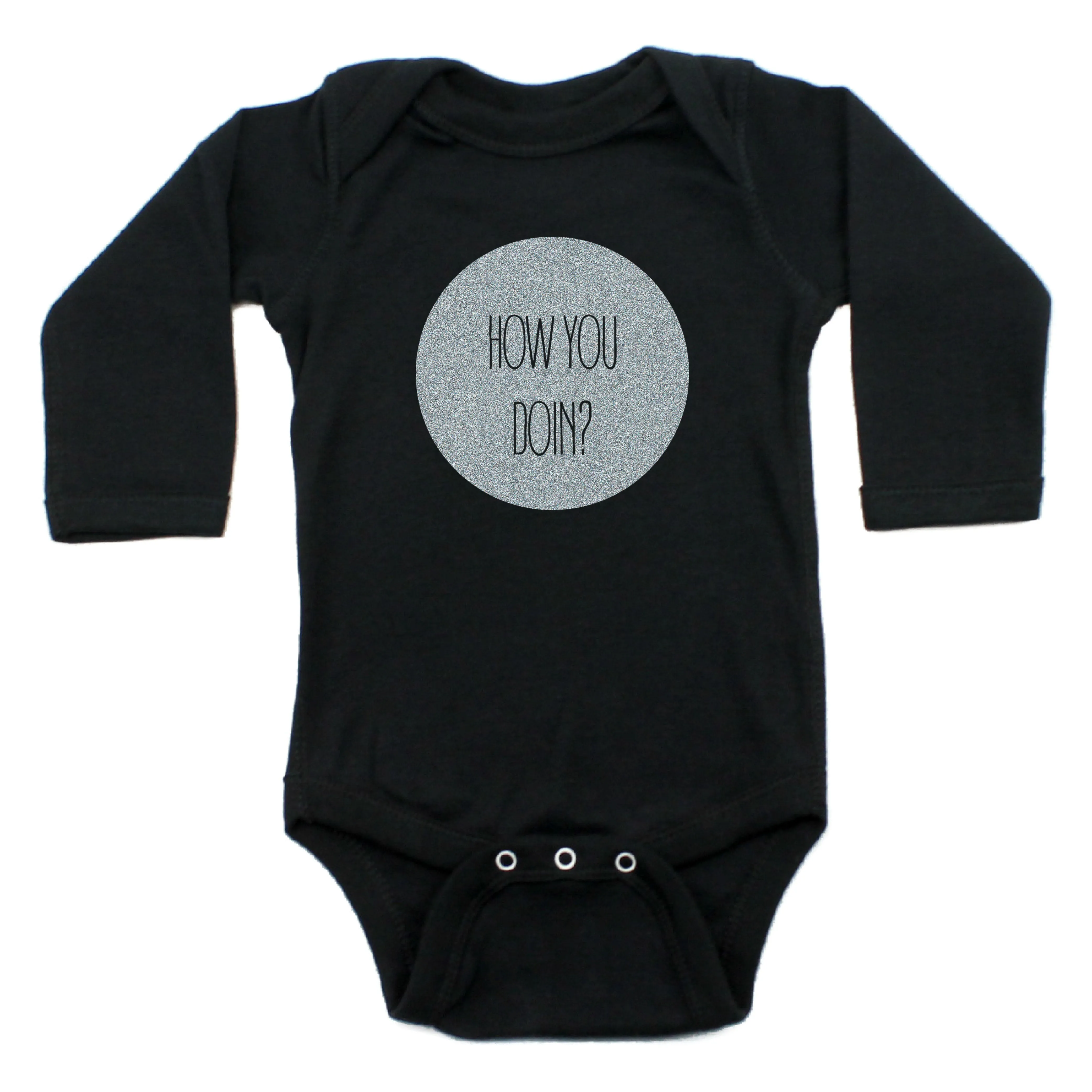 How You Doing Long Sleeve Cotton Bodysuit