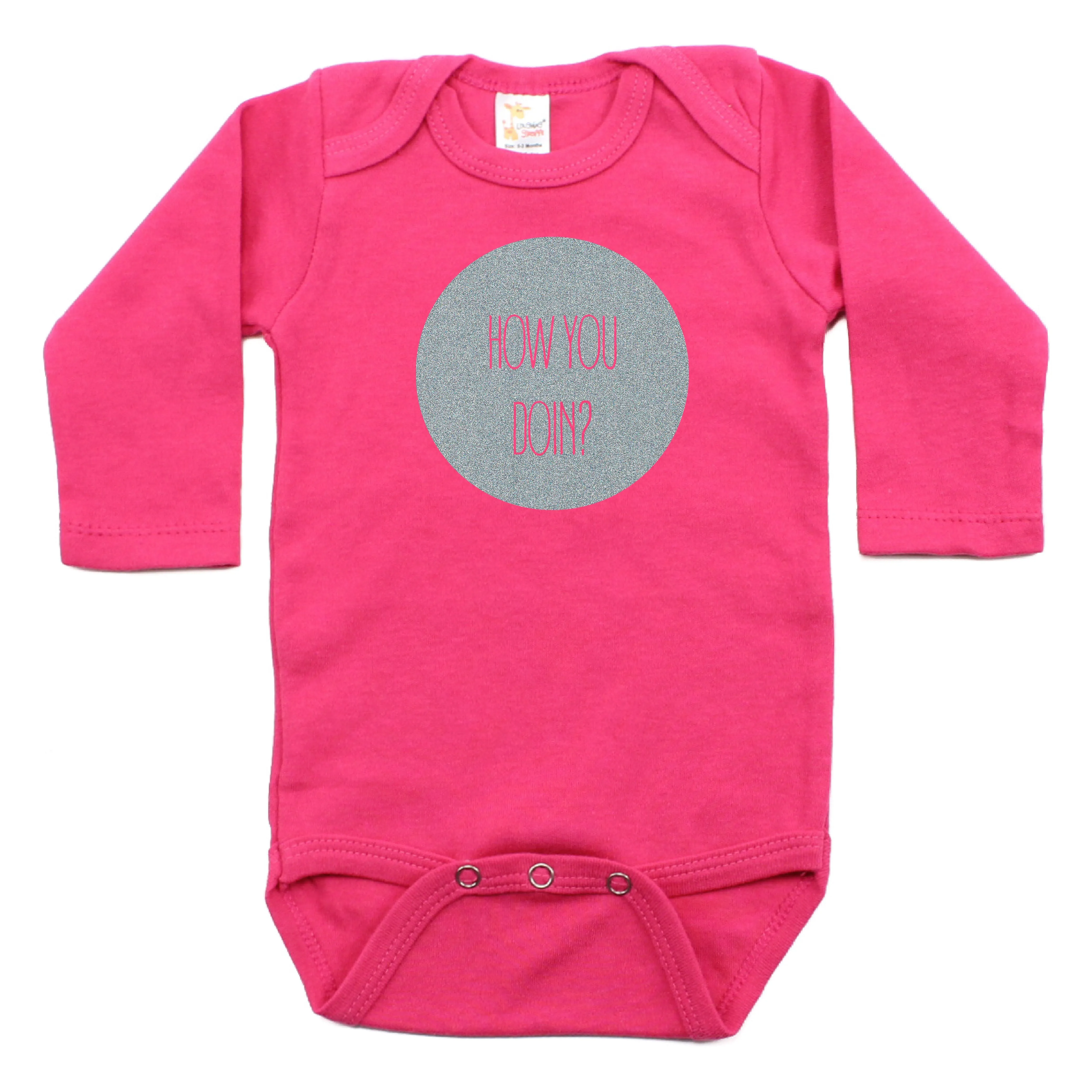 How You Doing Long Sleeve Cotton Bodysuit
