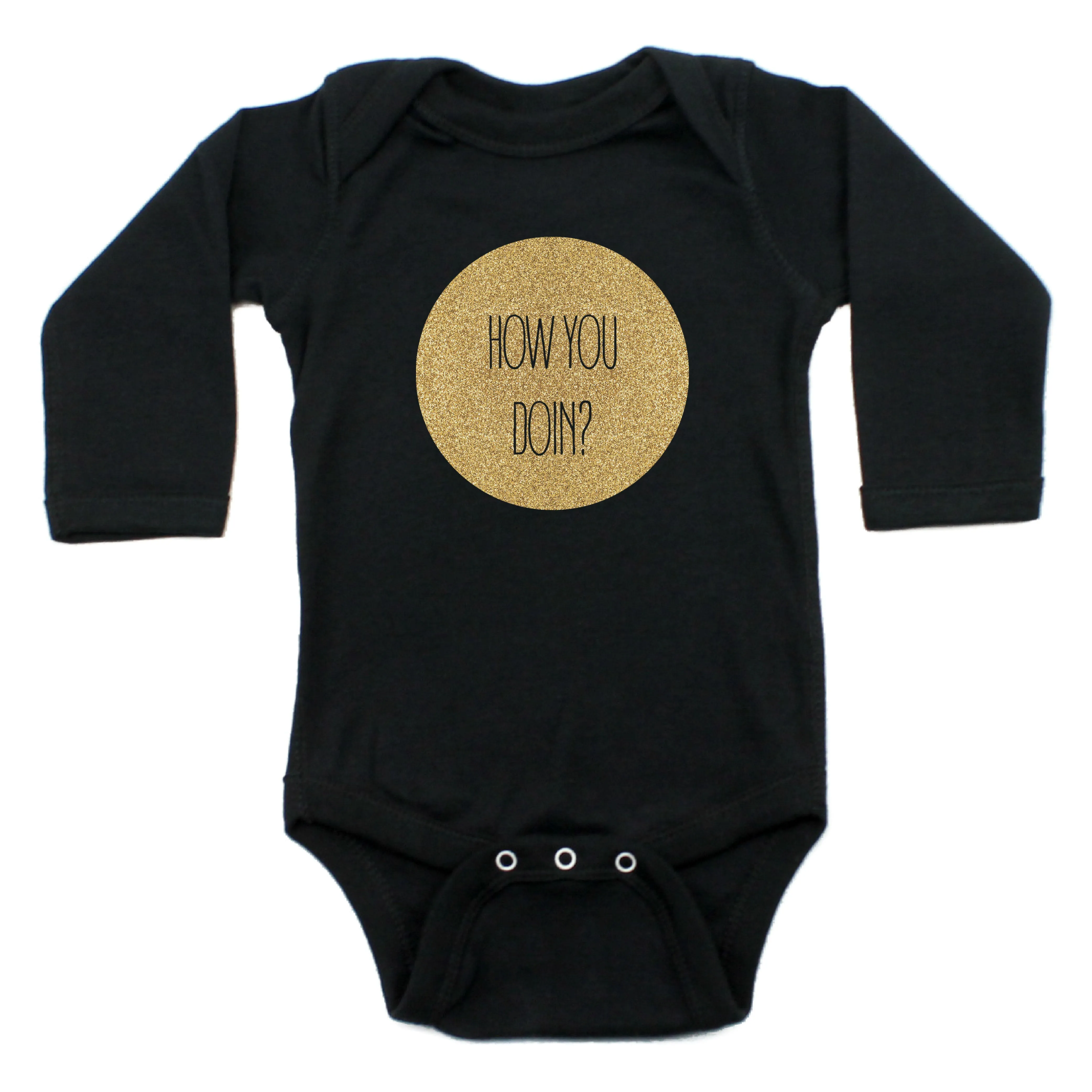 How You Doing Long Sleeve Cotton Bodysuit