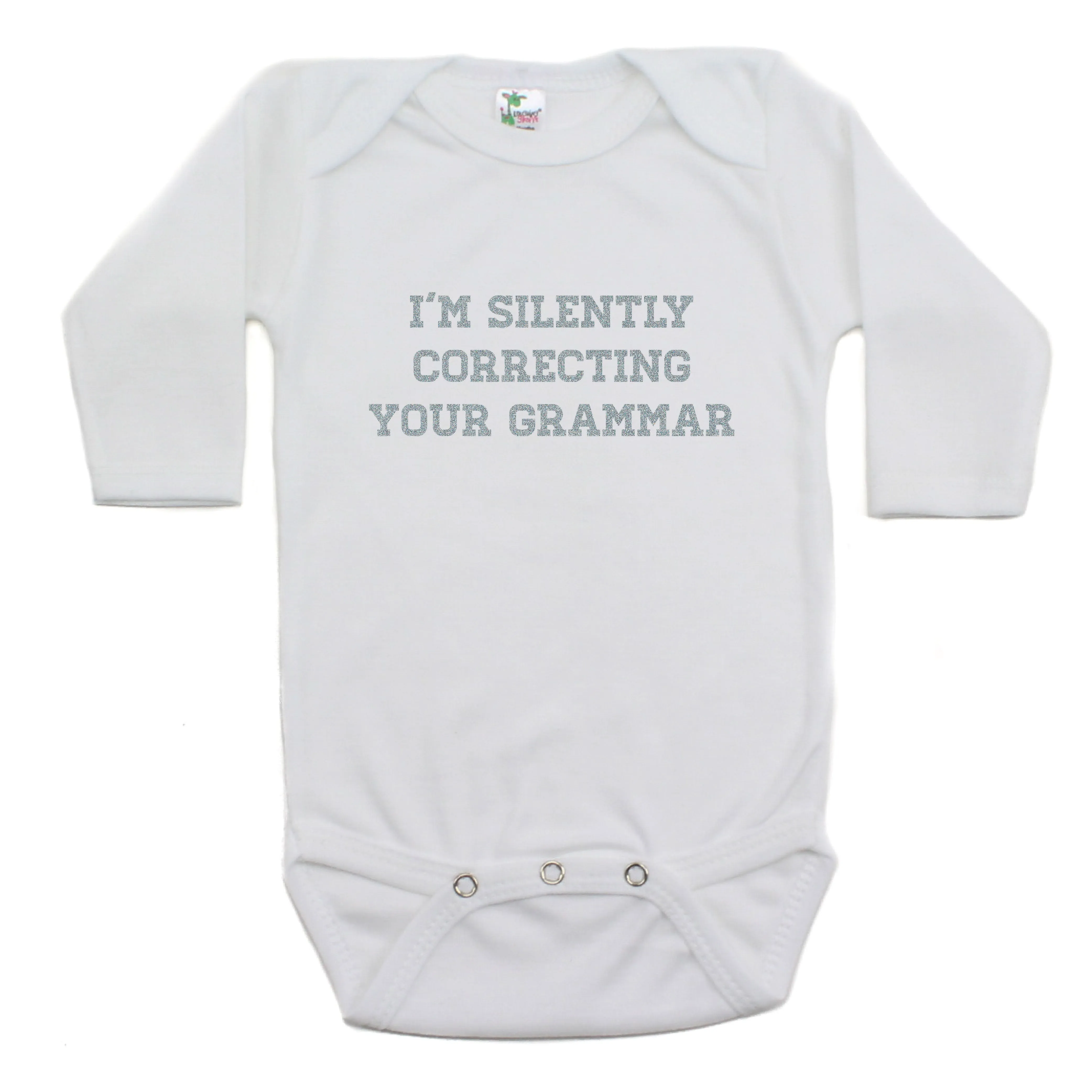 I Am Silently Correcting Your Grammar Long Sleeve Bodysuit