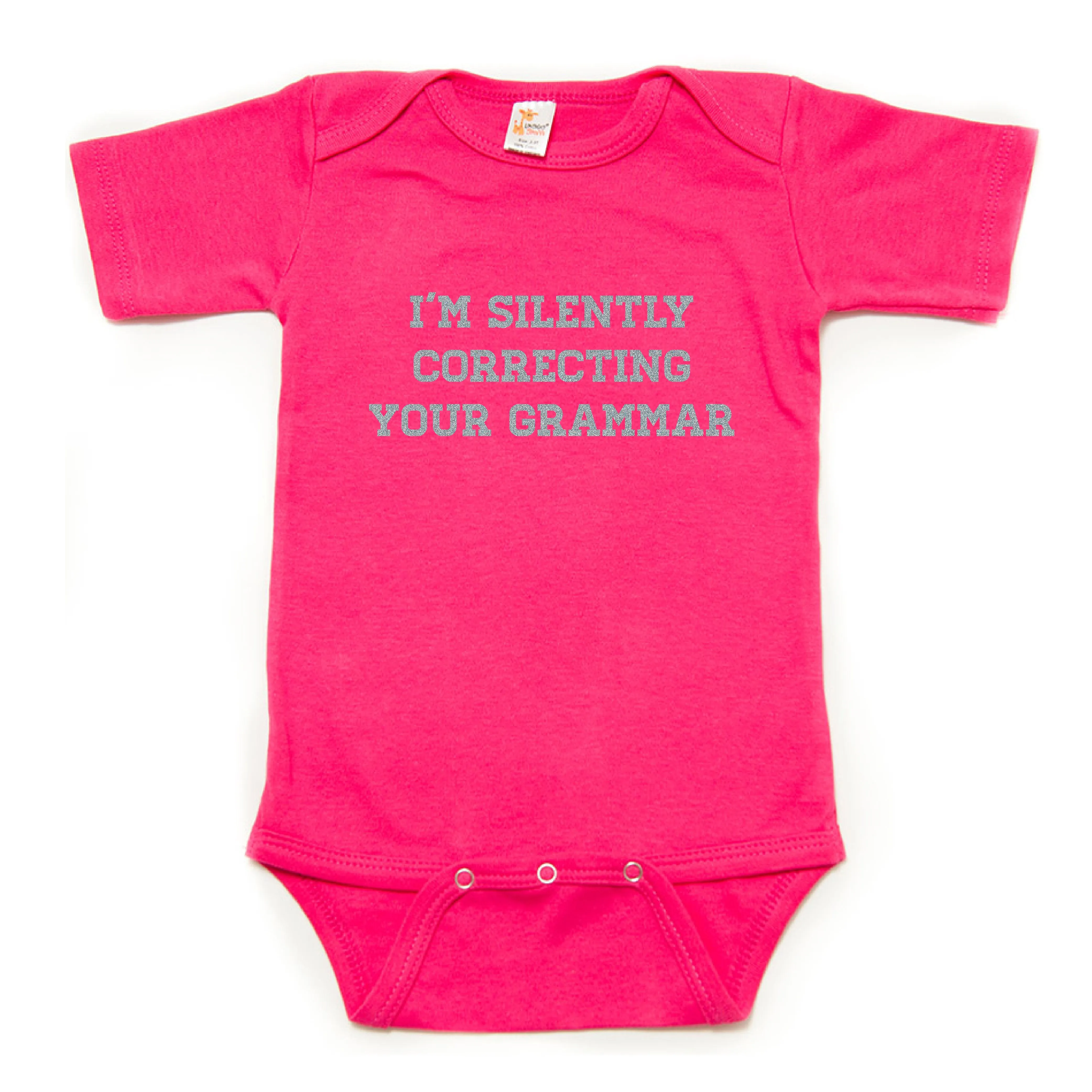 I Am Silently Correcting Your Grammar Short Sleeve Bodysuit