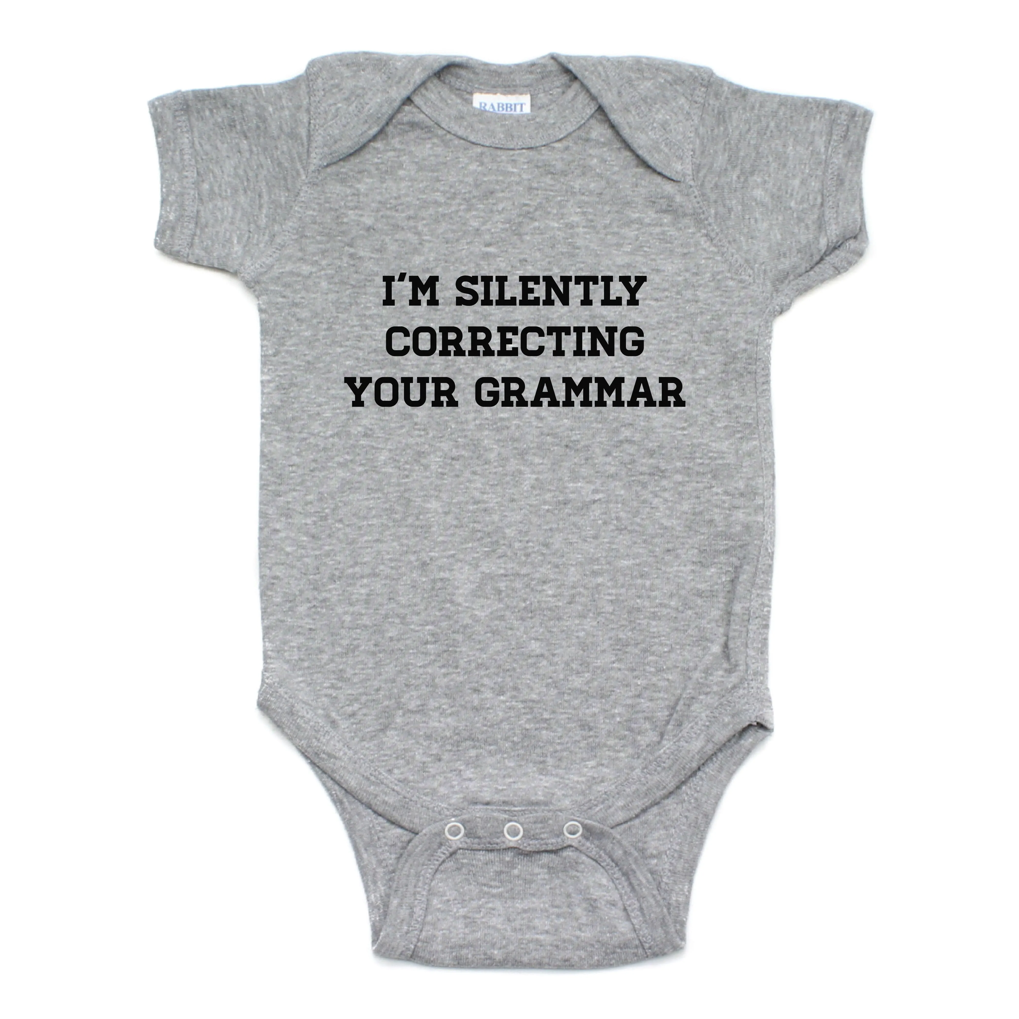 I Am Silently Correcting Your Grammar Short Sleeve Bodysuit