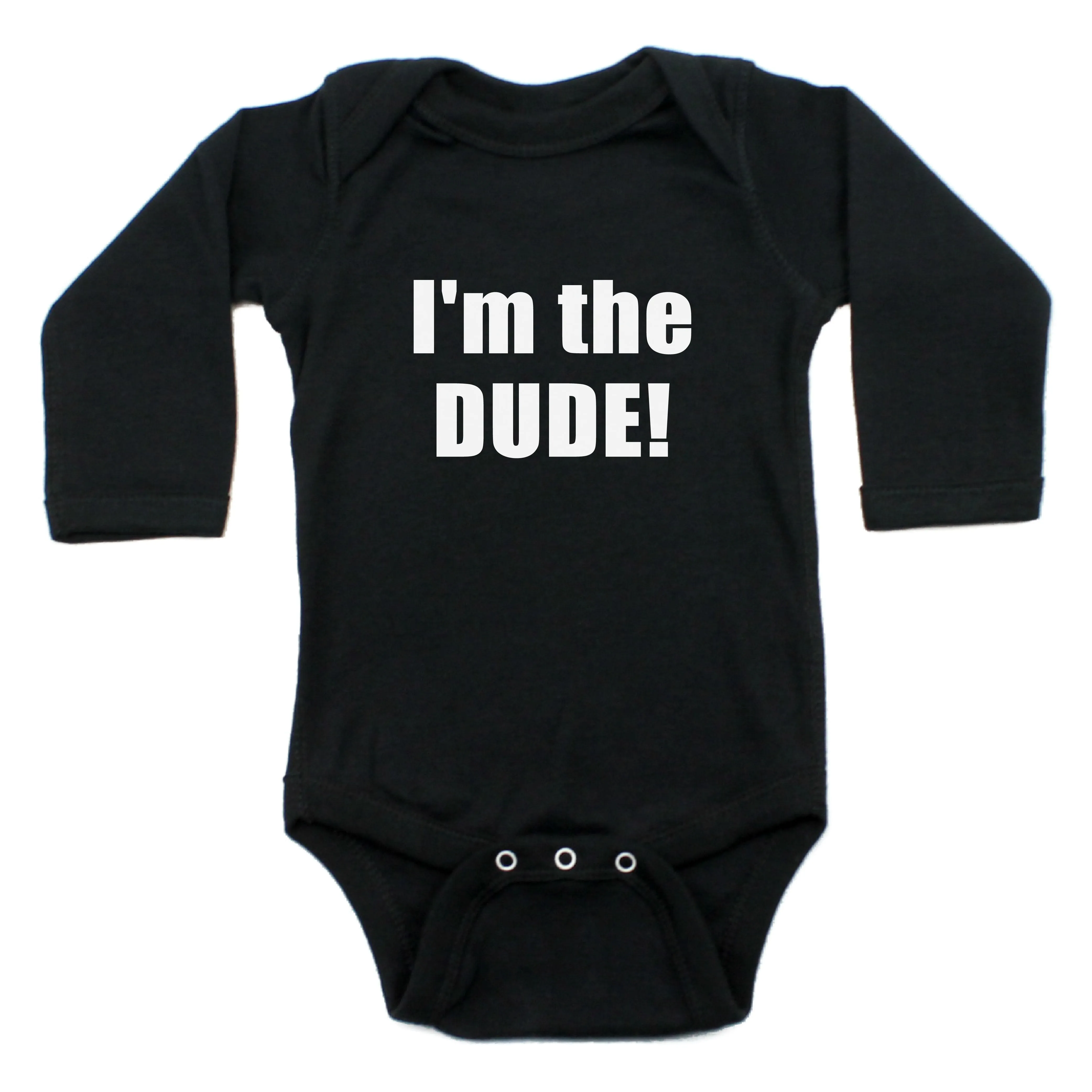 I Am The Dude Long Sleeve 100% Cotton Bodysuit