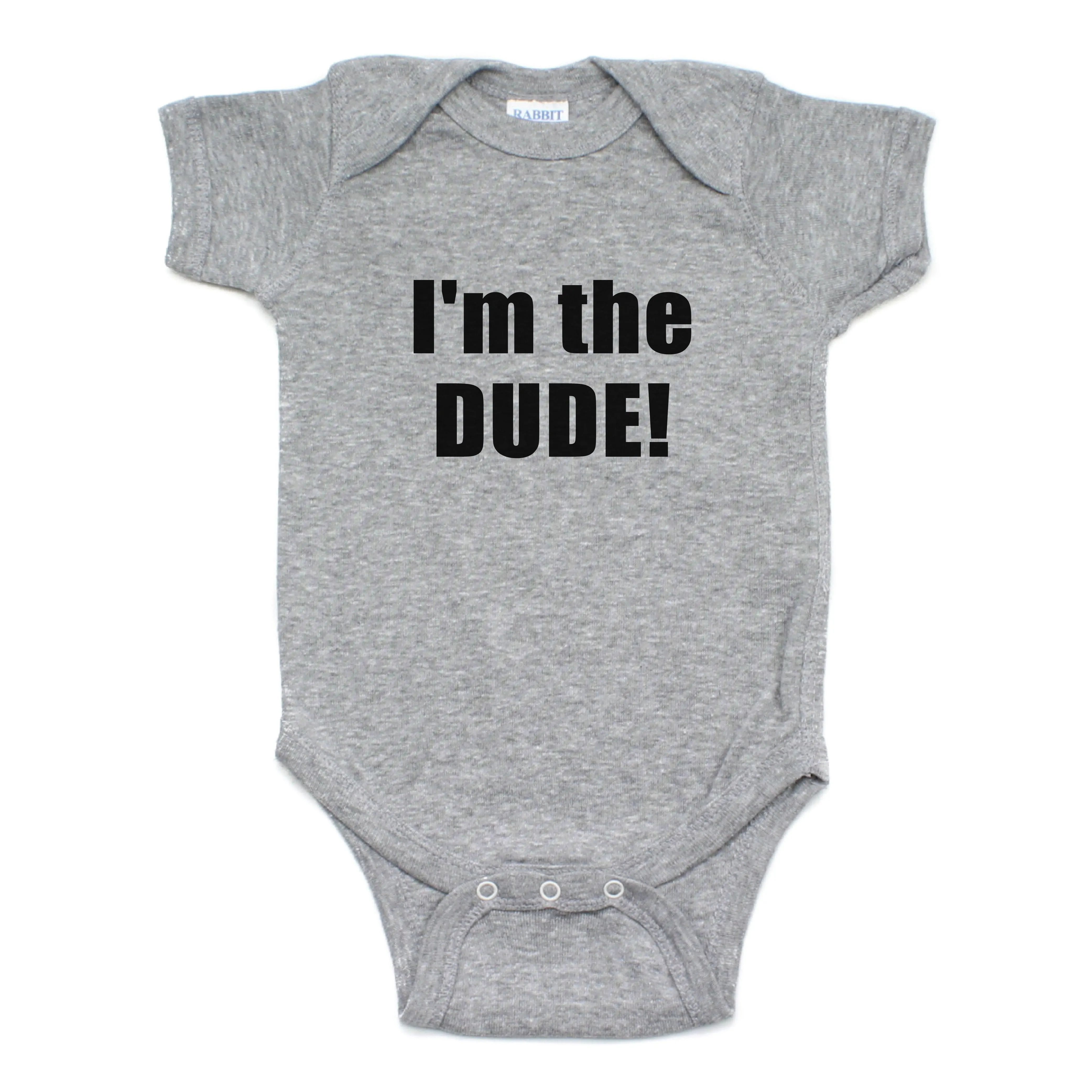 I Am The Dude Short Sleeve 100% Cotton Bodysuit