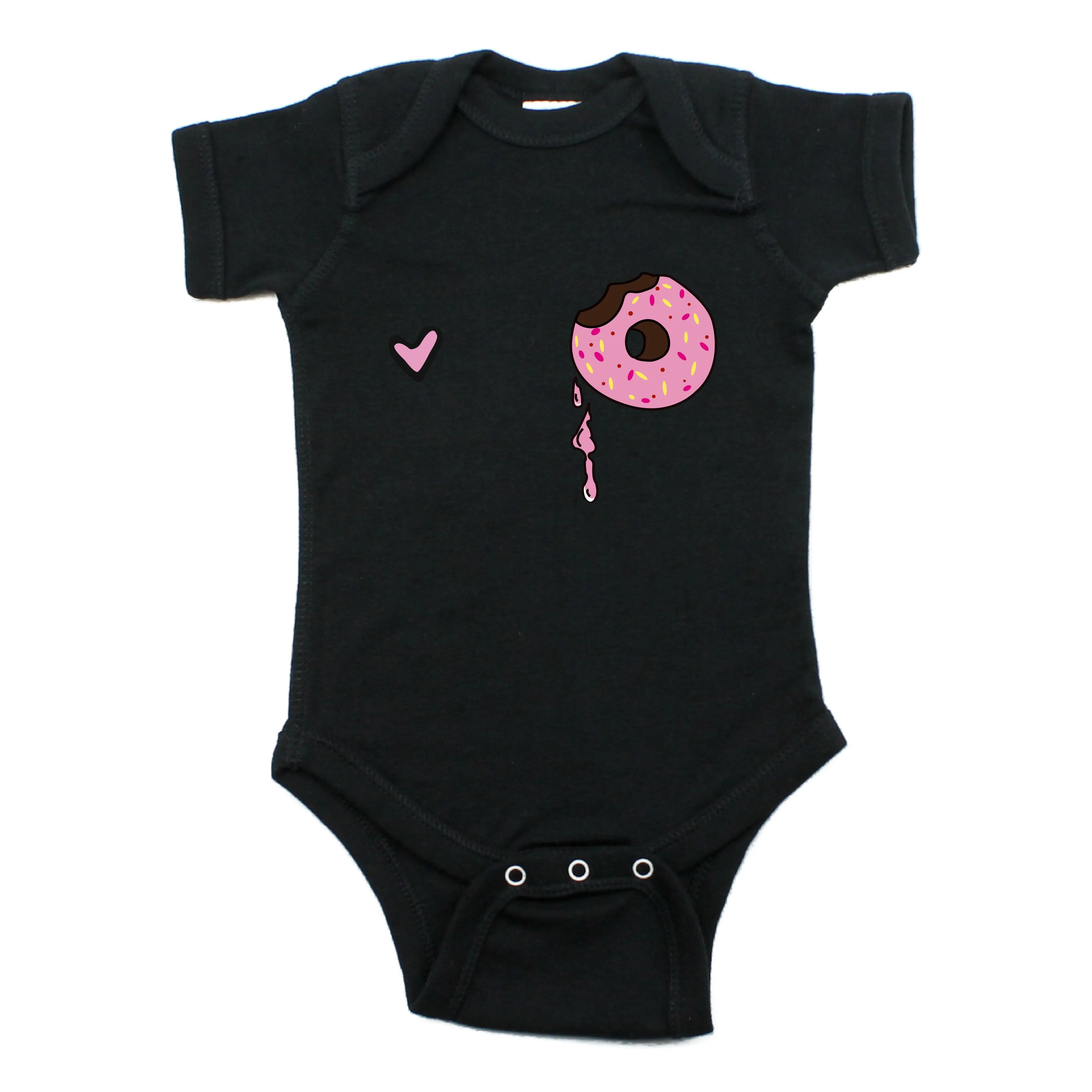 I Love Donut SPK Short Sleeve 100% Cotton Bodysuit