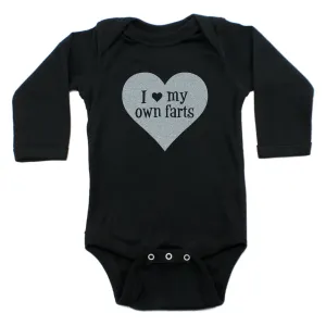 I Love My Own Farts Long Sleeve 100% Cotton Bodysuit