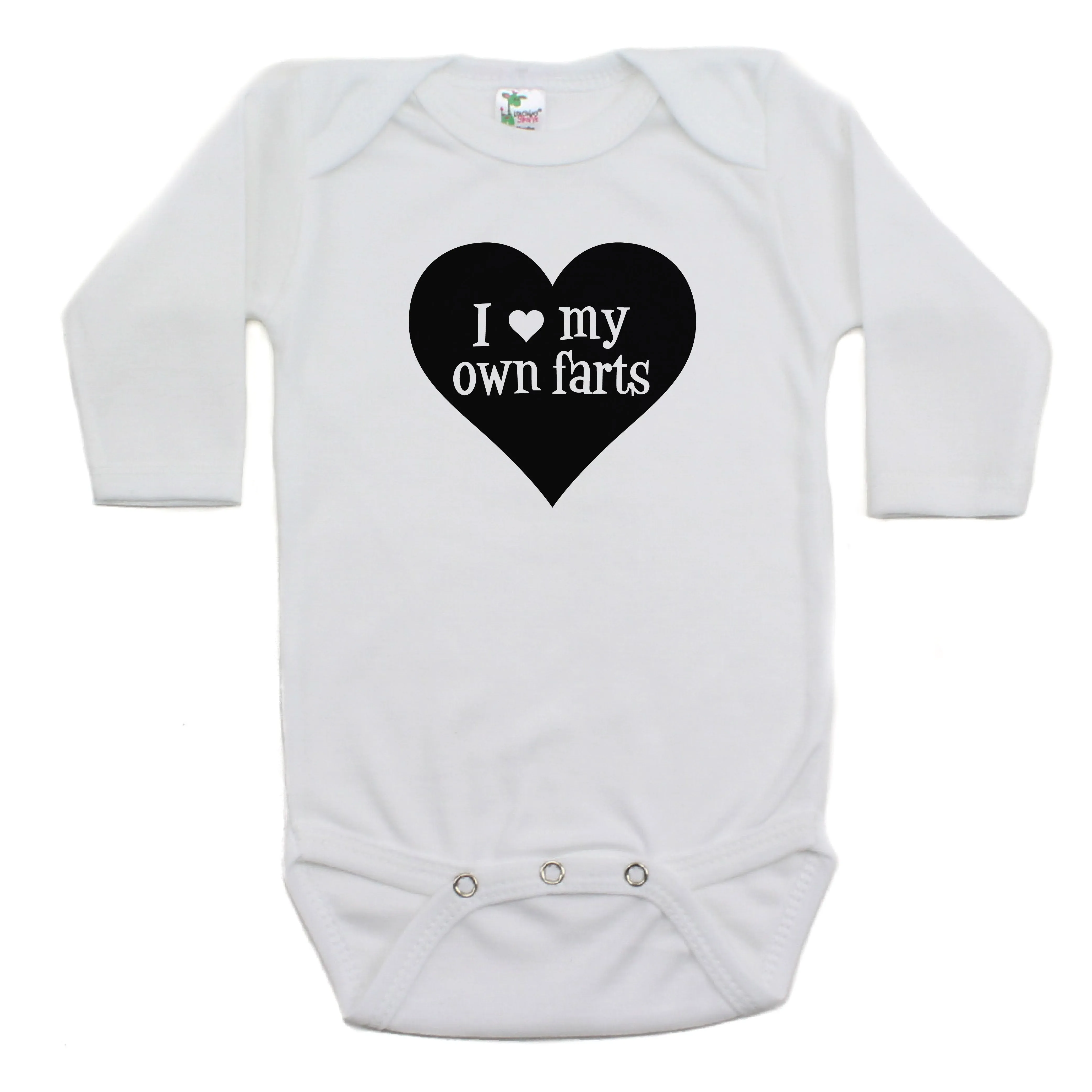 I Love My Own Farts Long Sleeve 100% Cotton Bodysuit