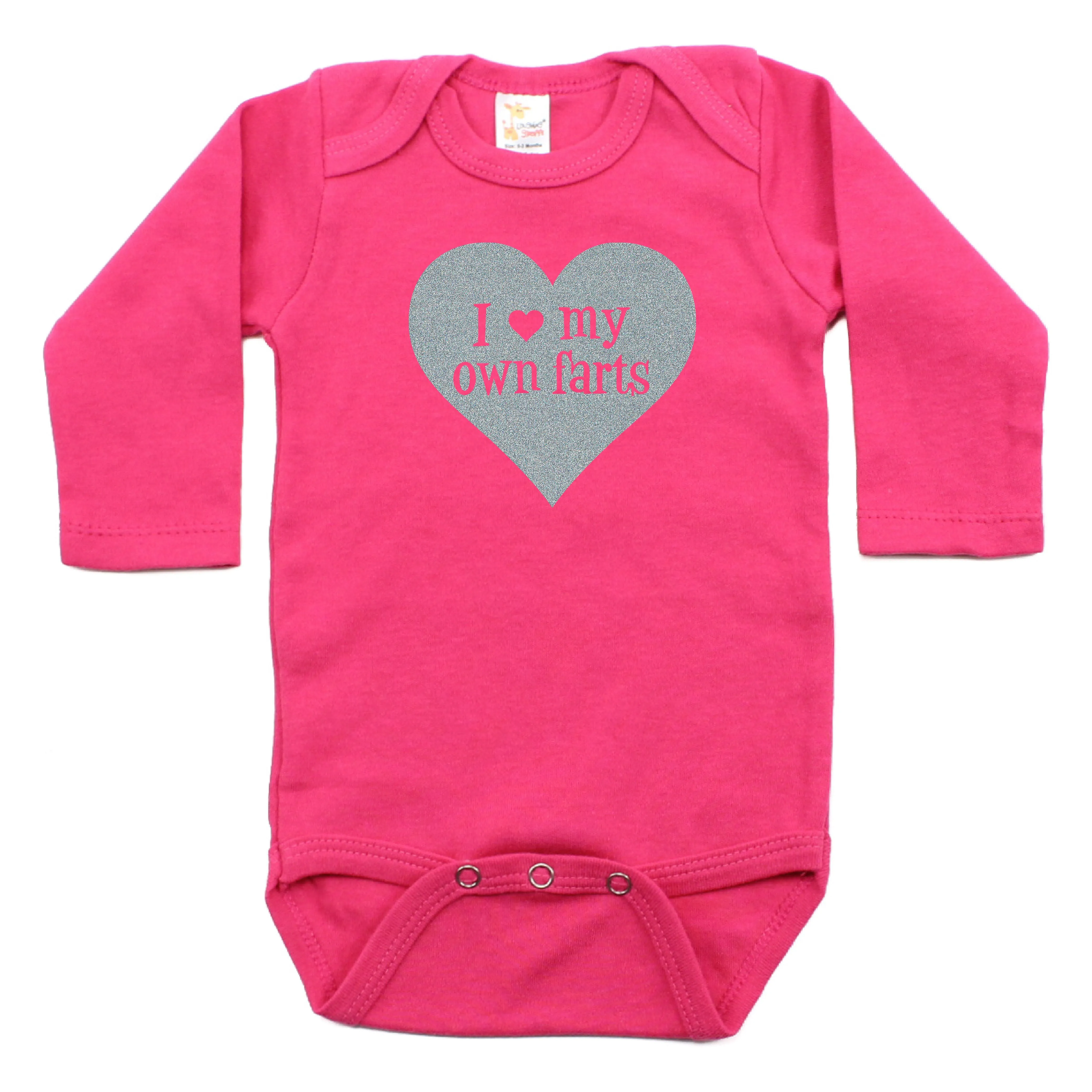 I Love My Own Farts Long Sleeve 100% Cotton Bodysuit