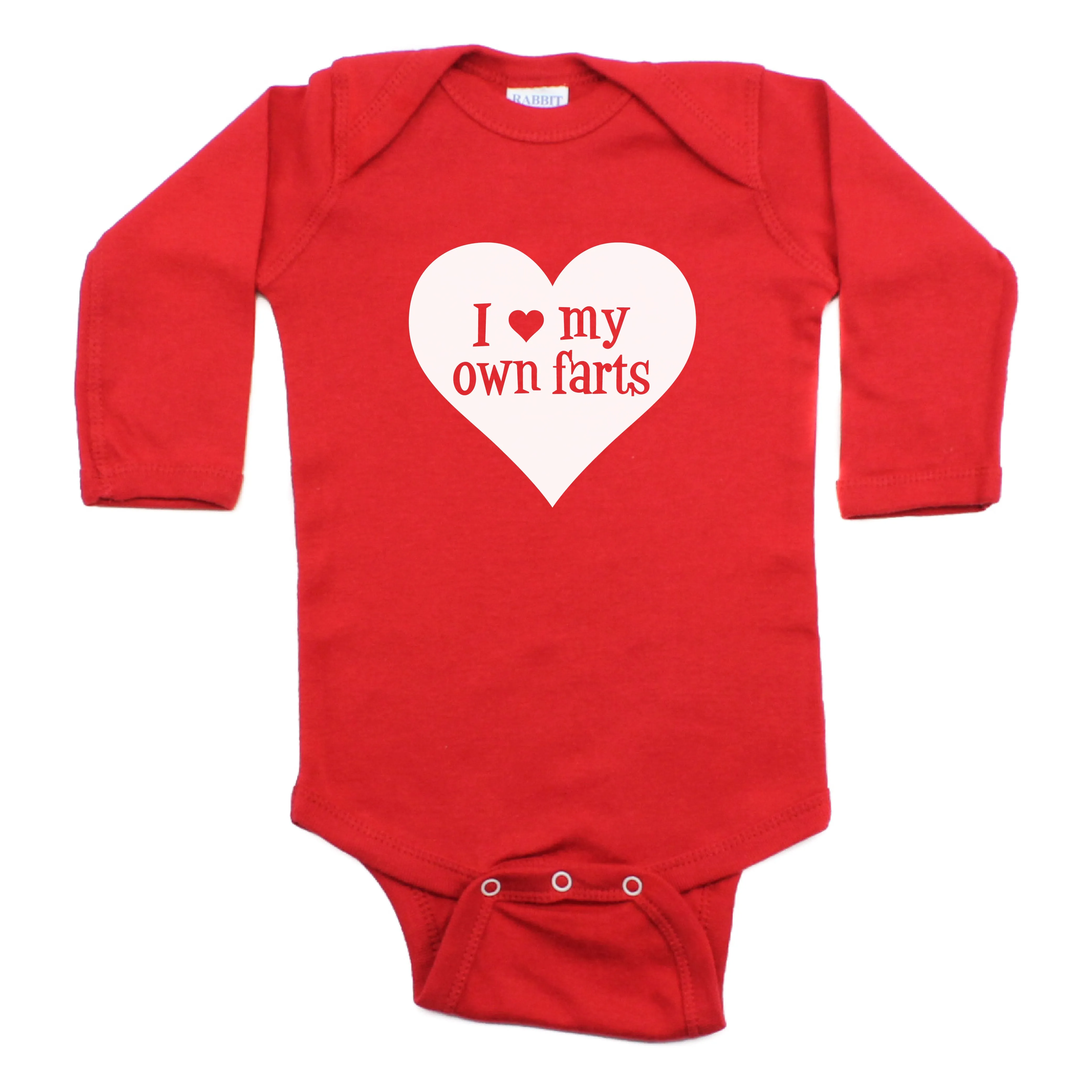 I Love My Own Farts Long Sleeve 100% Cotton Bodysuit