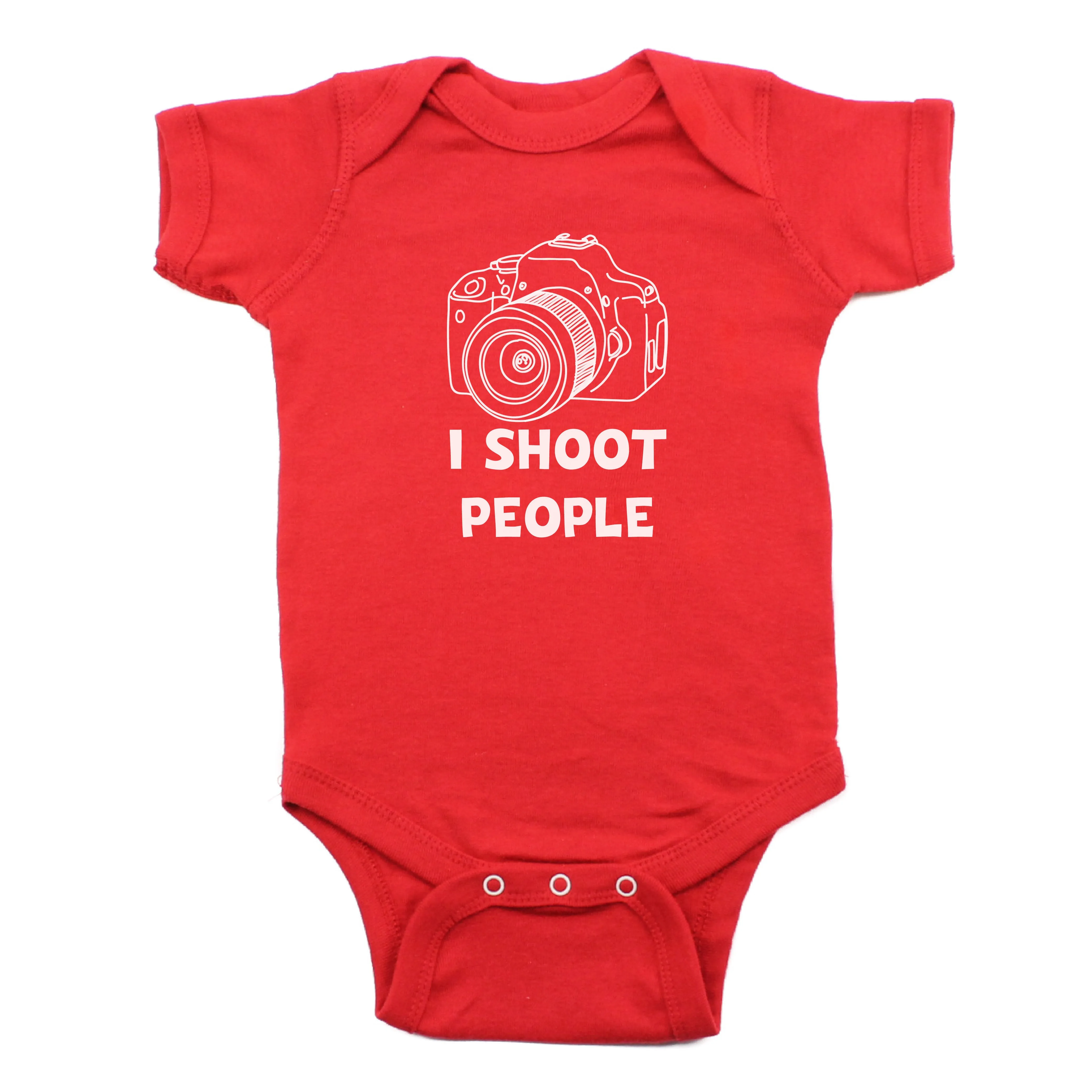 I Shoot People Short Sleeve Bodysuit
