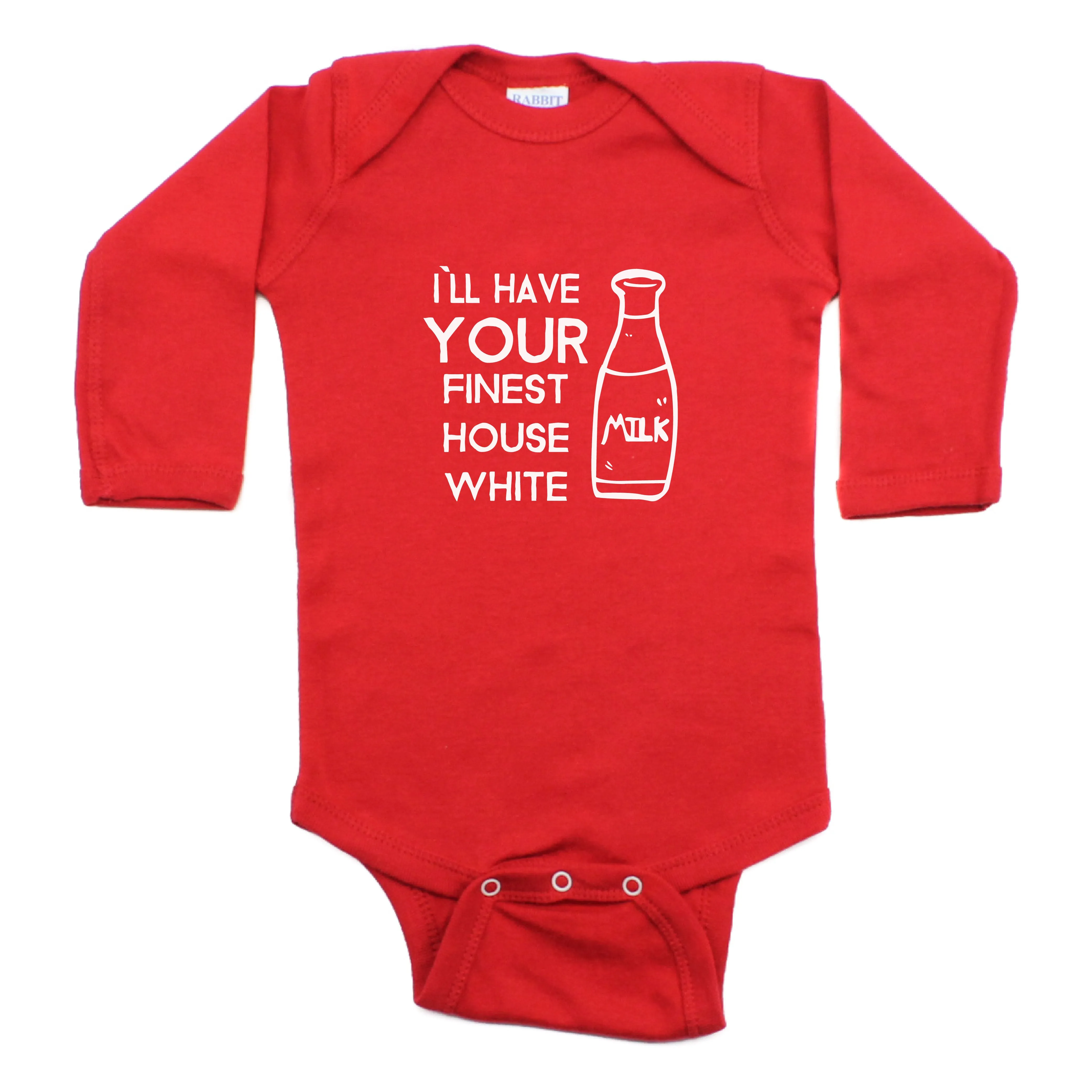 I`ll Have Your Finest House White Long Sleeve Bodysuit
