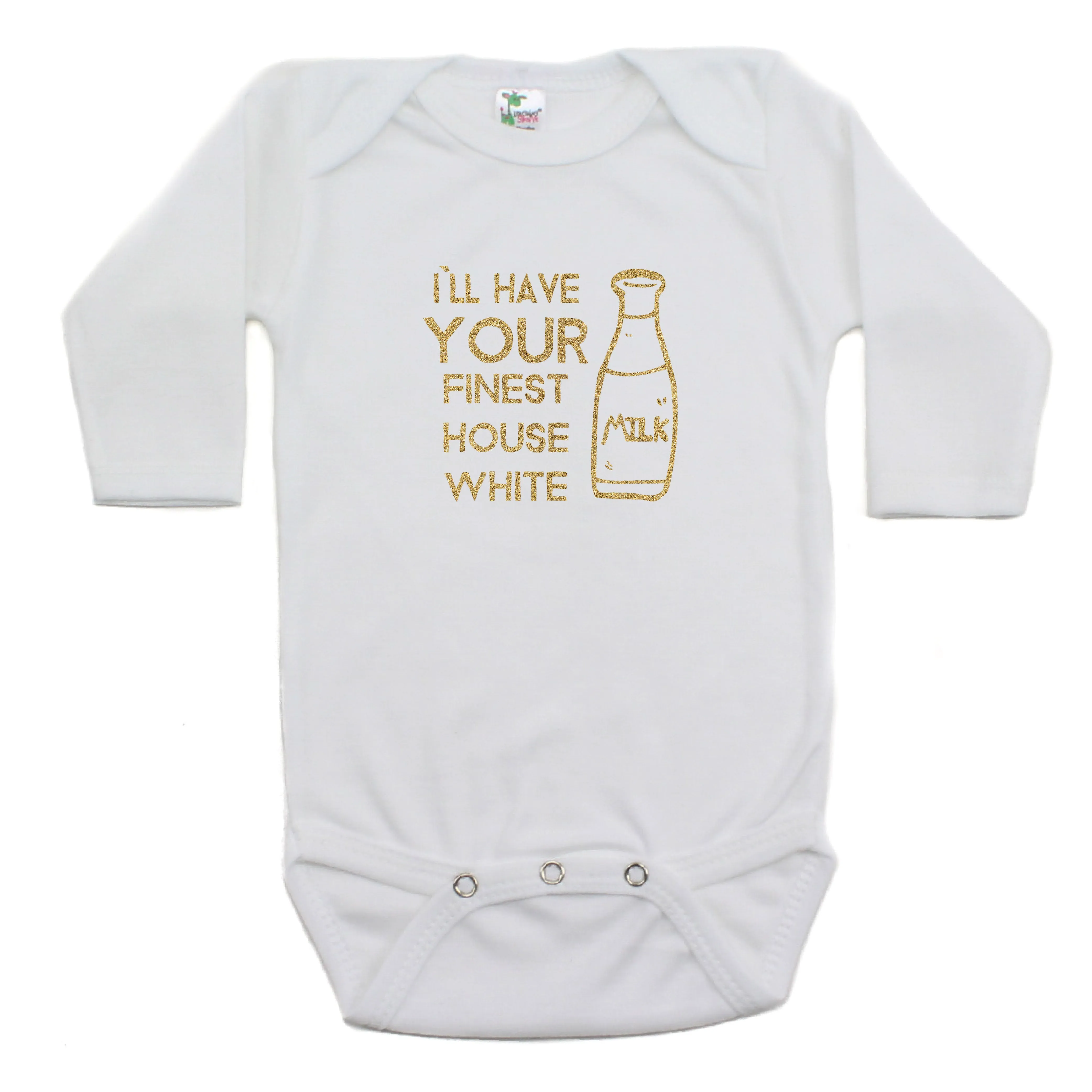 I`ll Have Your Finest House White Long Sleeve Bodysuit