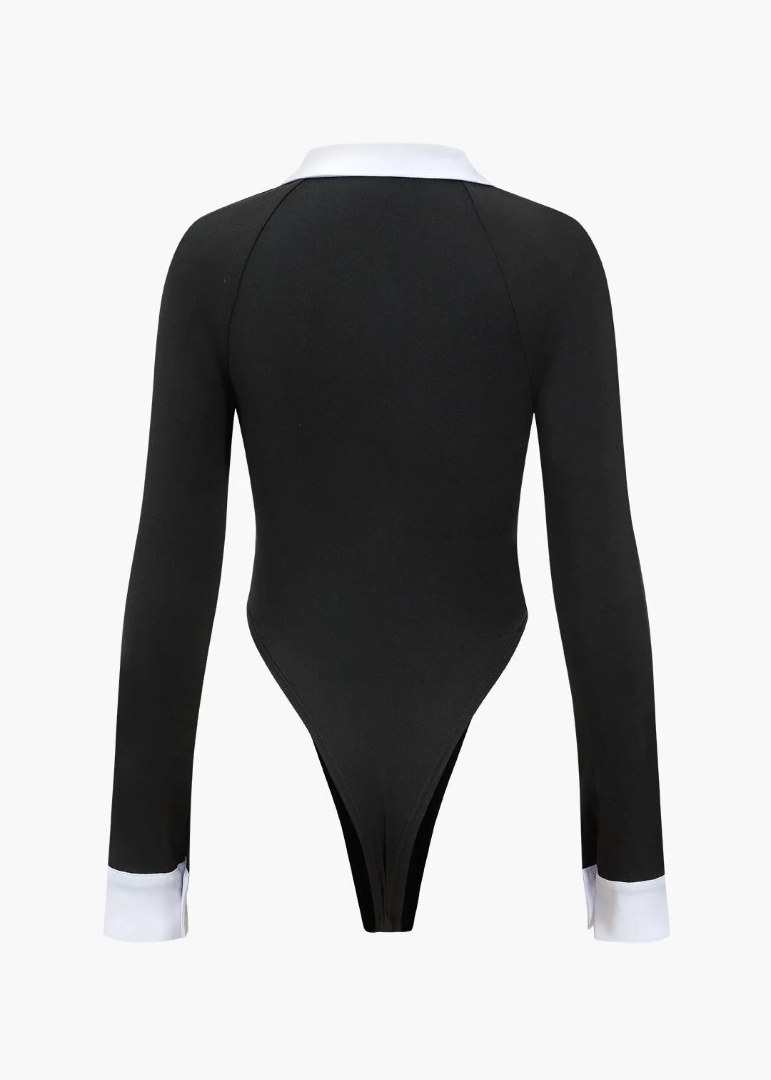 Inessa Lapel Collar Bodysuit