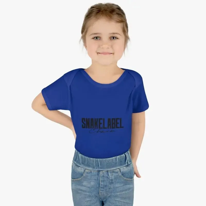 Infant Baby Rib Bodysuit with Lap Shoulders & Tear-Away Label