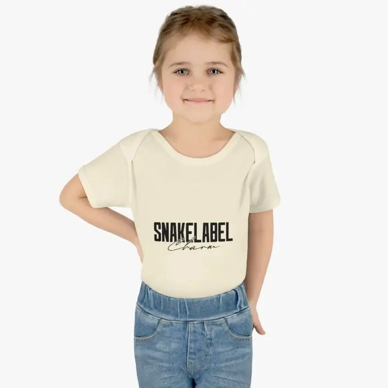 Infant Baby Rib Bodysuit with Lap Shoulders & Tear-Away Label