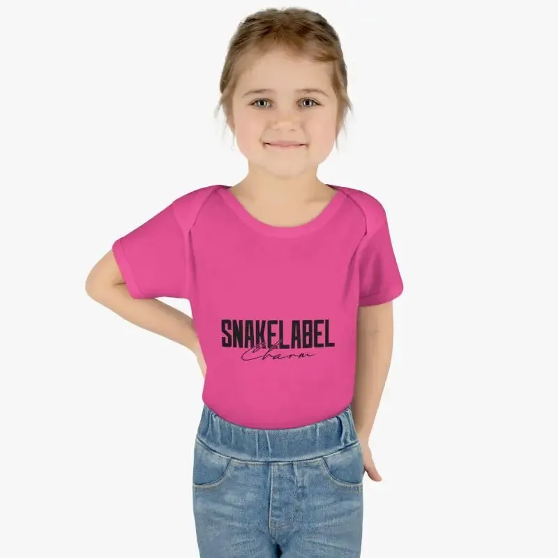 Infant Baby Rib Bodysuit with Lap Shoulders & Tear-Away Label