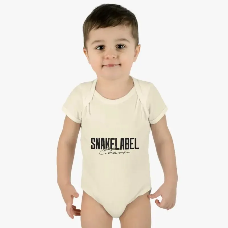 Infant Baby Rib Bodysuit with Lap Shoulders & Tear-Away Label