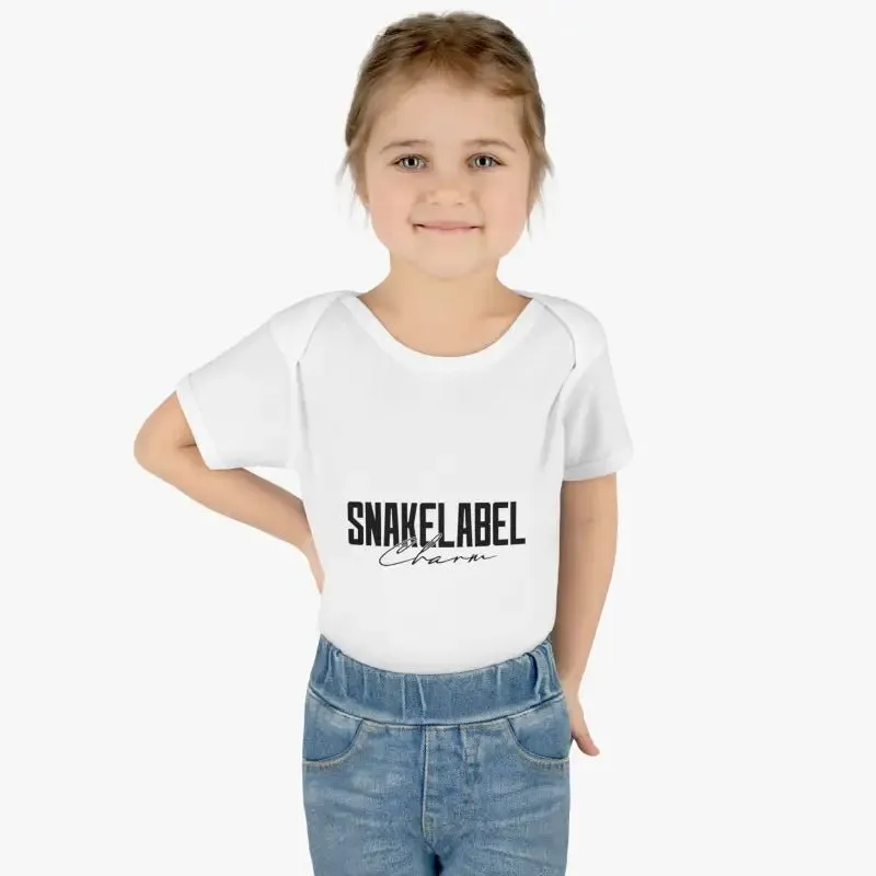 Infant Baby Rib Bodysuit with Lap Shoulders & Tear-Away Label