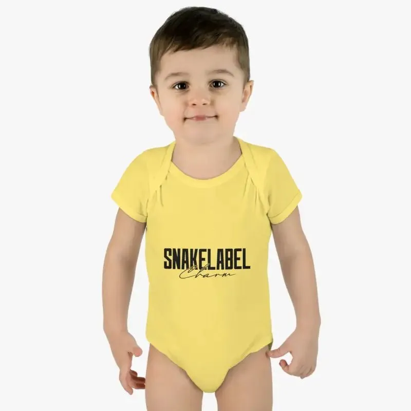 Infant Baby Rib Bodysuit with Lap Shoulders & Tear-Away Label