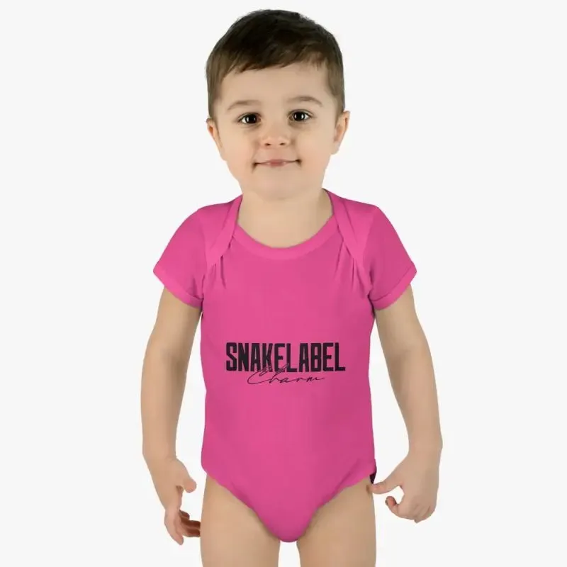 Infant Baby Rib Bodysuit with Lap Shoulders & Tear-Away Label