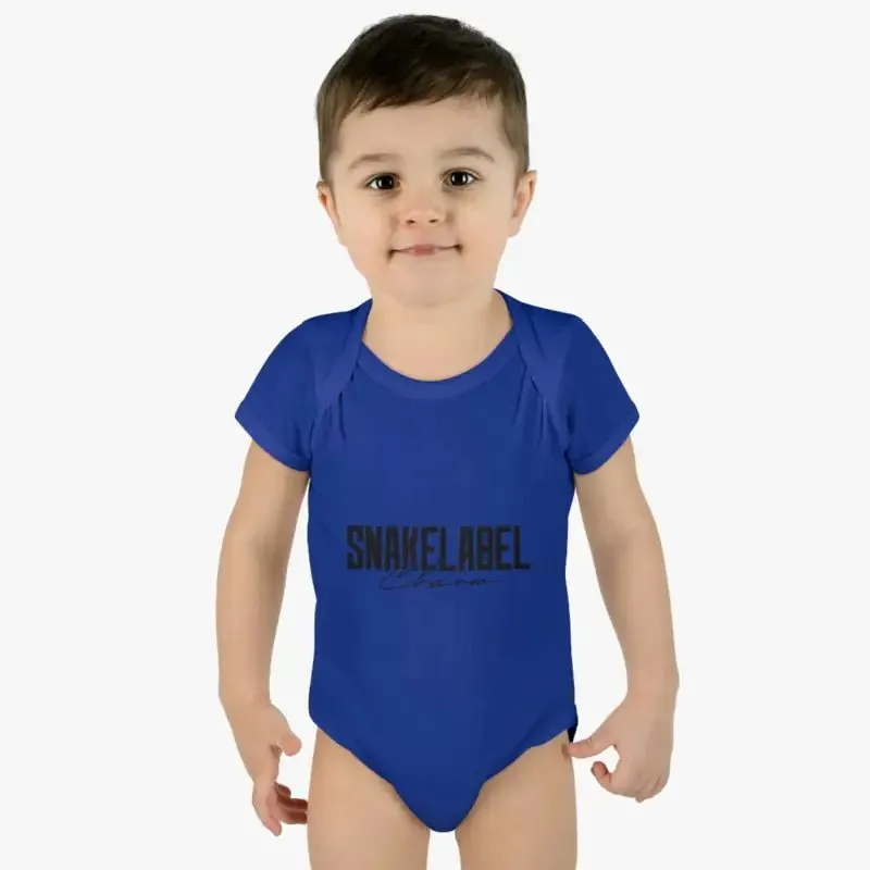 Infant Baby Rib Bodysuit with Lap Shoulders & Tear-Away Label