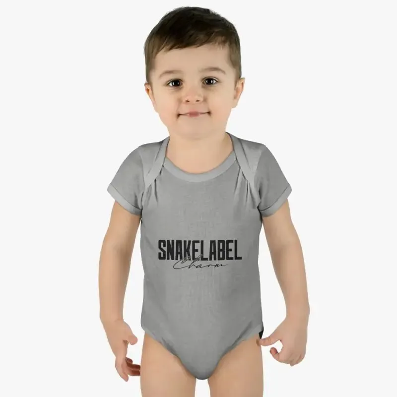 Infant Baby Rib Bodysuit with Lap Shoulders & Tear-Away Label