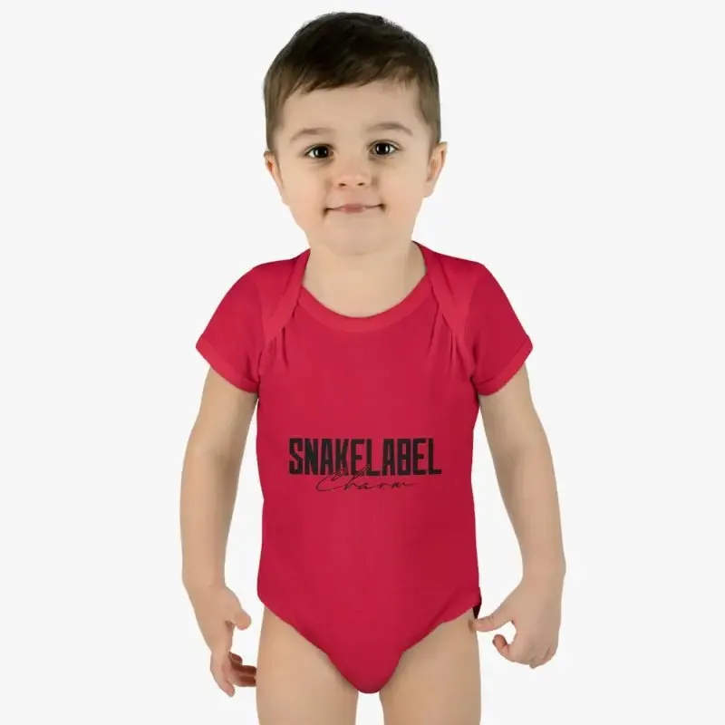 Infant Baby Rib Bodysuit with Lap Shoulders & Tear-Away Label