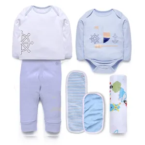 Infant Essentials Gift Set A - 6Pcs - Blue