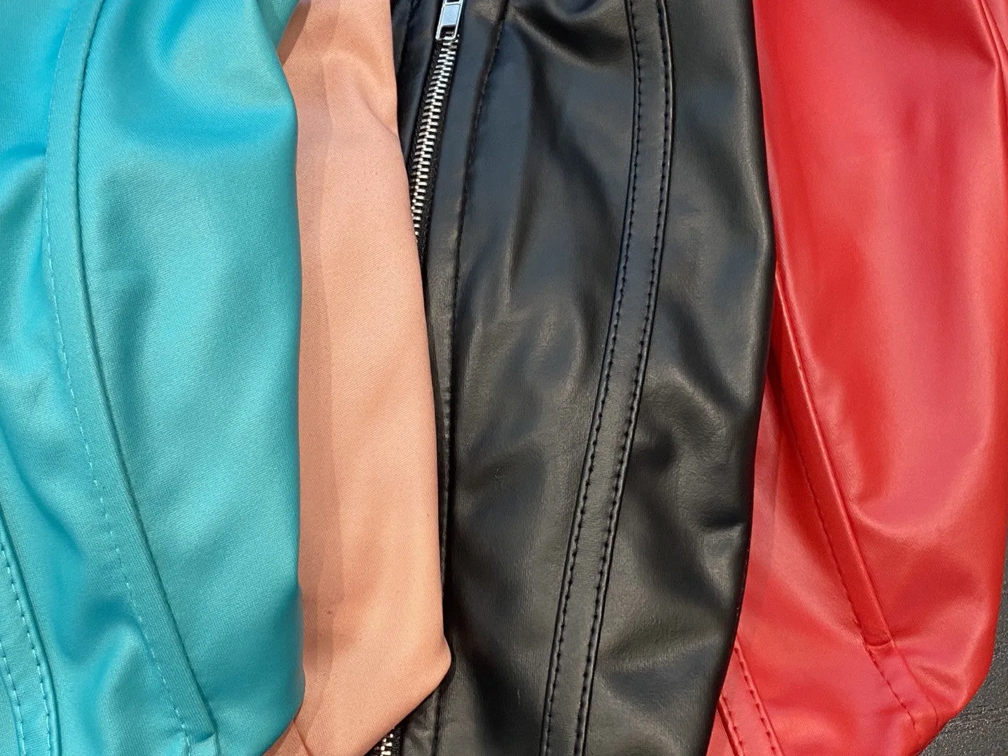 It Girl Sleeveless Faux Leather Sleeveless Bodysuit