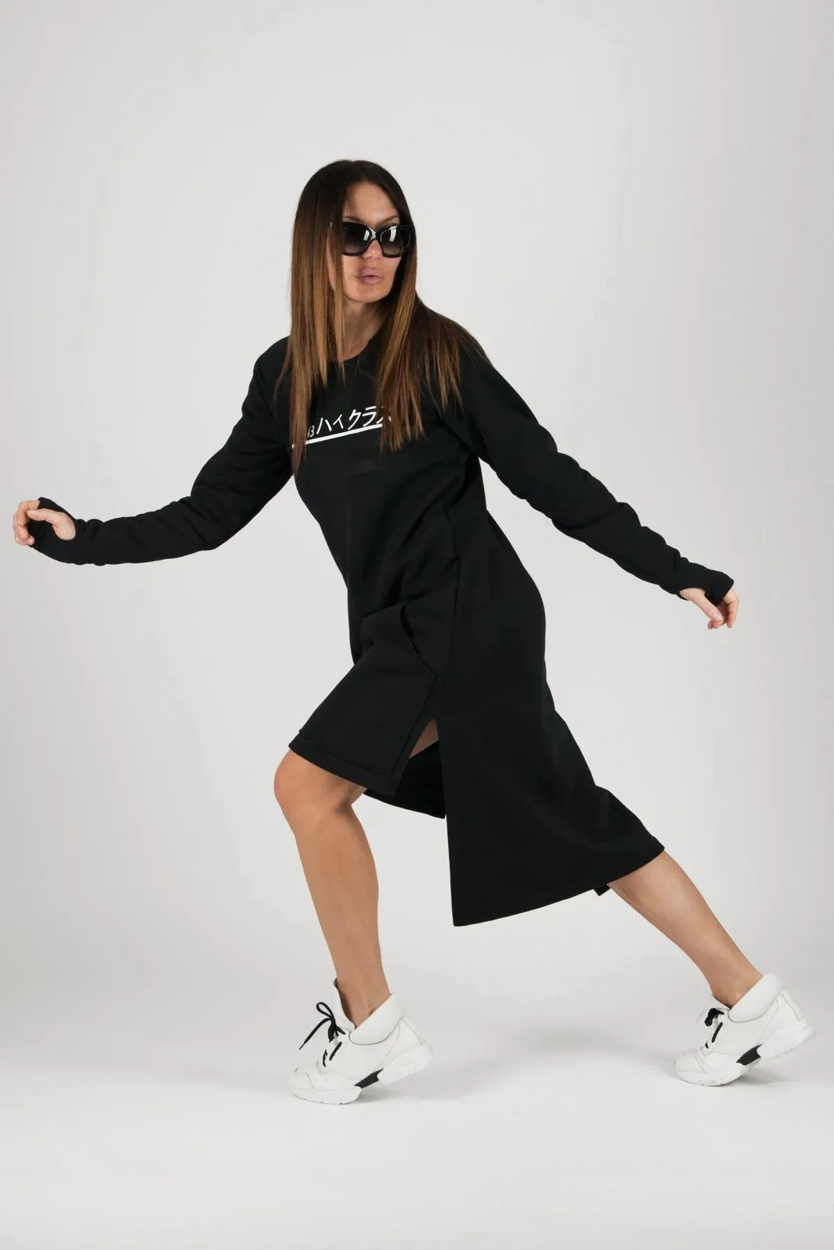 IZABEL White Sweatshirt Dress SALE