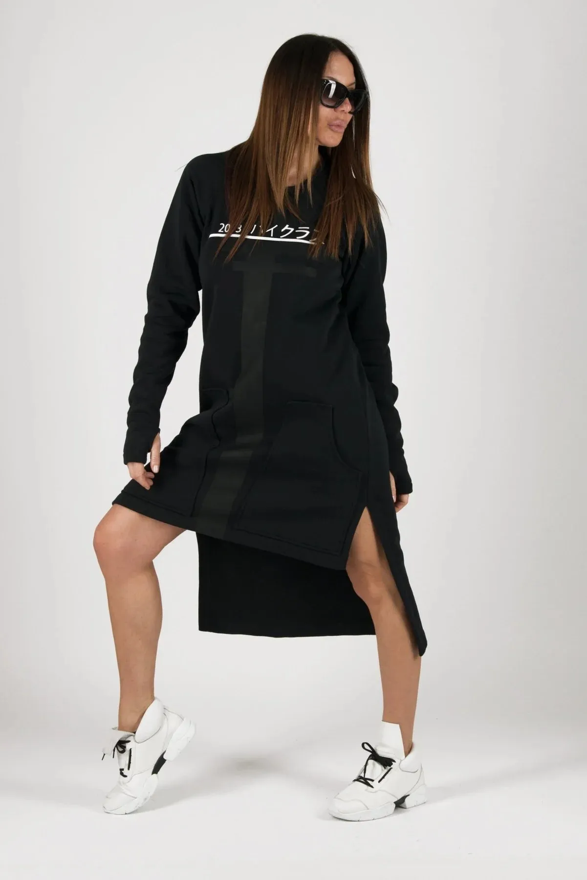 IZABEL White Sweatshirt Dress SALE