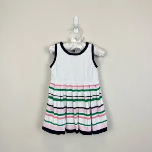 Janie and Jack Sleeveless Knit Pleated Dress 12-18 Months